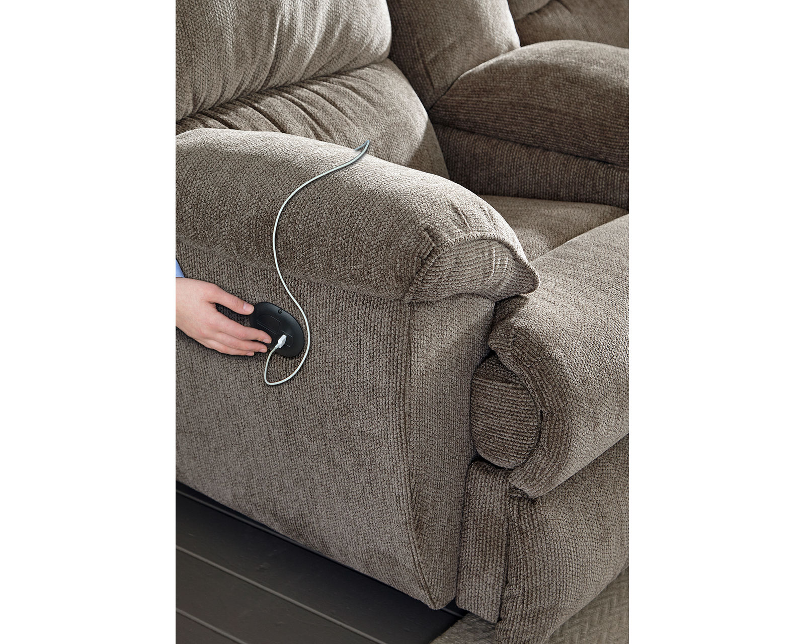 Elliot Two Piece Lay Flat Reclining Sectional (2 colors) 102" x 89" - Power Recline Available