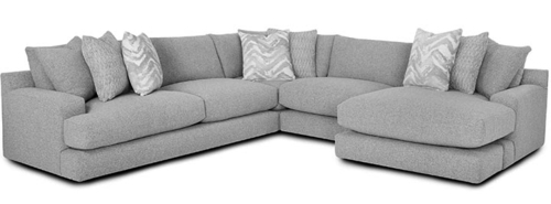 Layout I: Three Piece Sectional 132.5" x 132.5" x 64"