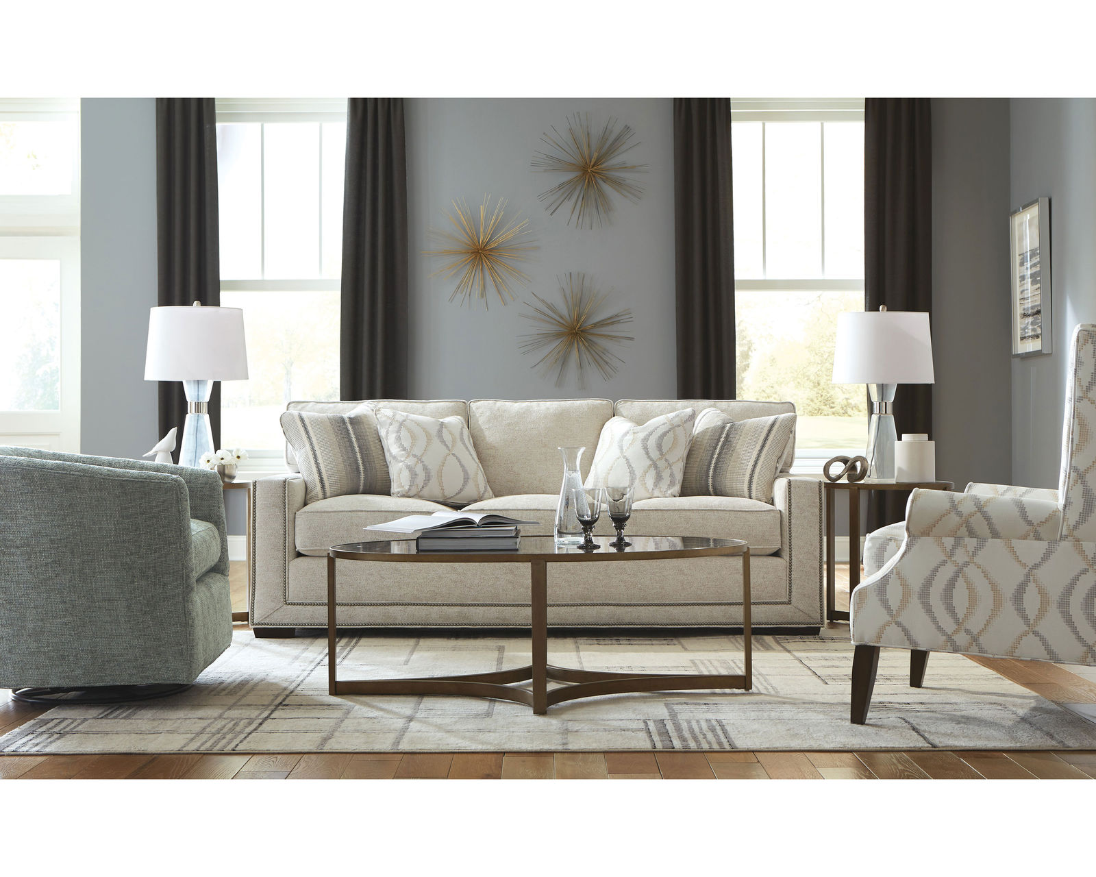 Daniel 90" Stationary Sofa (Performance fabrics) 723250BD - Buy the sofa or enjoy the room