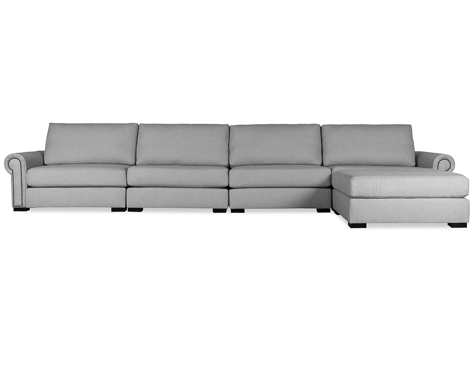  Sylviane 5 Pieces Modular Sectional w/ Chaise Left or Right (Choice of Colors) -  Sylviane 5 Pieces Modular Sectional w/ Chaise Left or Right in Grey