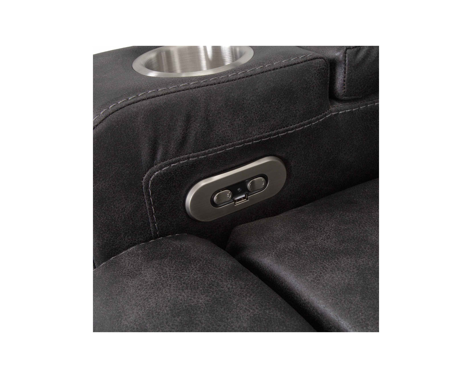 Tipton Home Theater Recliner w/ Power Headrest/Power Recline/Dual Cupholders/Dual Arm Storage (+2 colors)	 - Take an Extra 25% Off - Independent buttons control the power recliner and power headrest separately