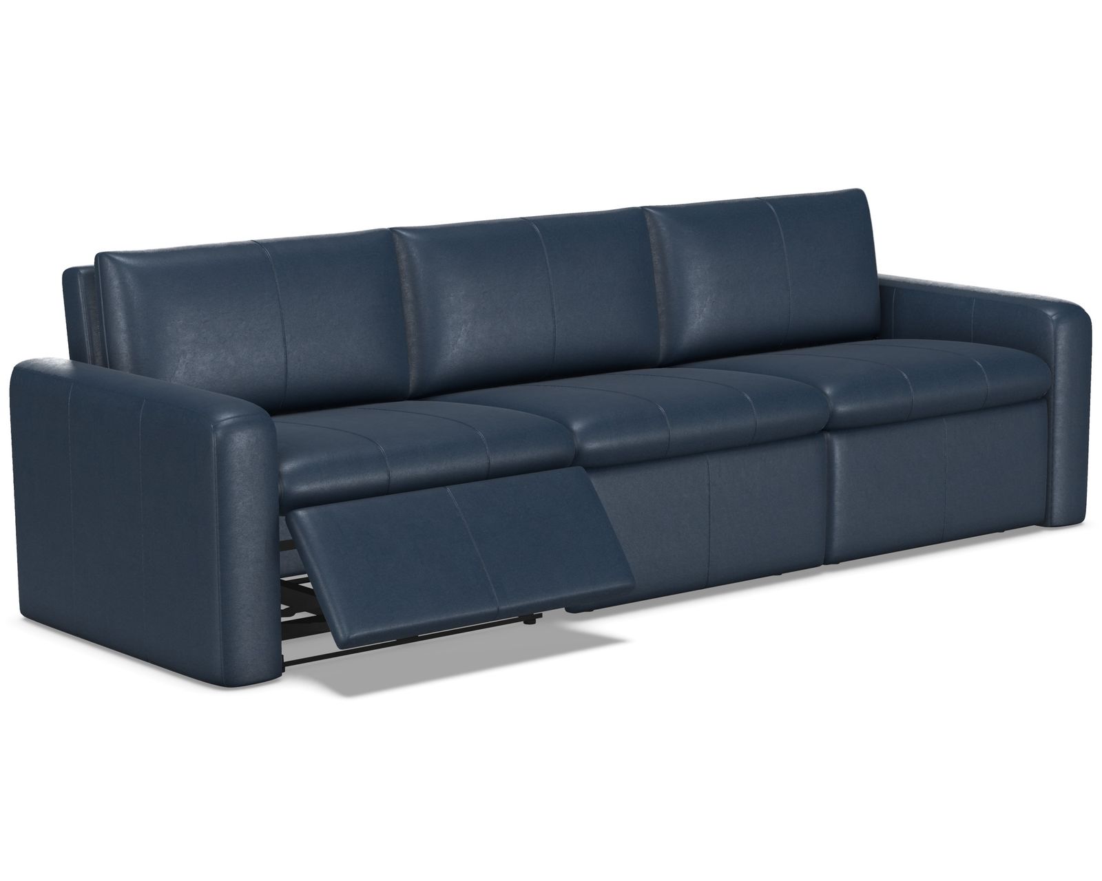 Blanche Reclining or Stationary Sofa — Available in Wide Cushions, 140+ Leather Options, and 79"or 112" Widths - Blanche 112" Stationary or Reclining Sofa (Wide Seat, 2 Cushions)