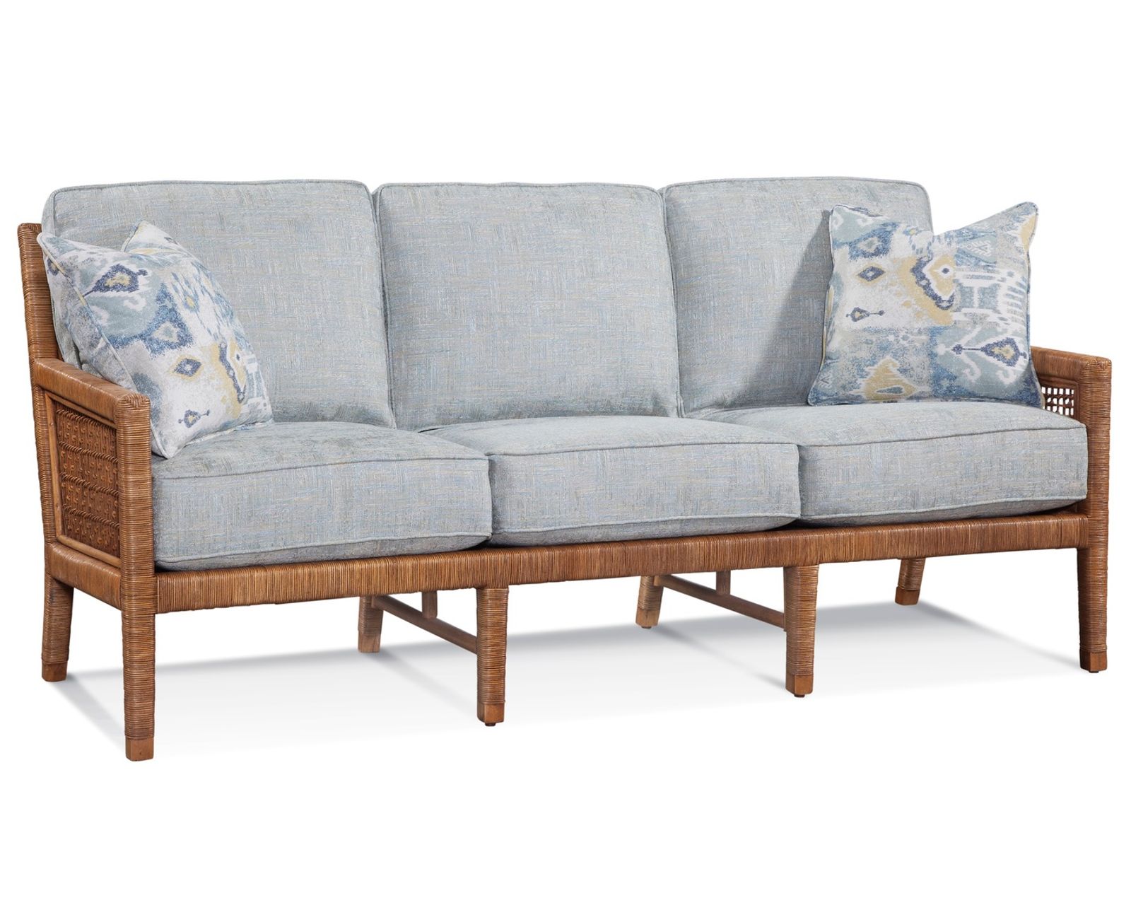 Pine Isle 76" Rattan Sofa  (+28 finishes +69 fabrics)