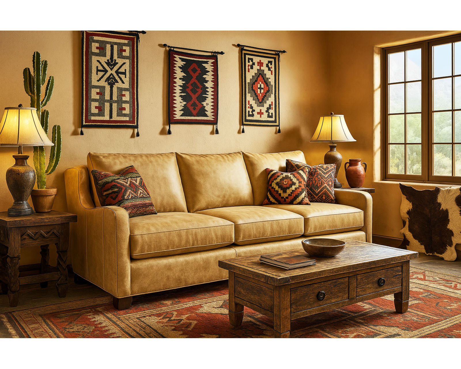 Donovan L7329 Leather Sofa (92") +40 leathers - +40 premium top-grain leathers