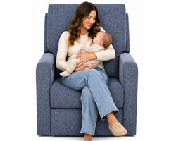 Lullaby Power Headrest Power Auto-Glide Nursery Recliner Motorized Gliding Comfort (3 colors)