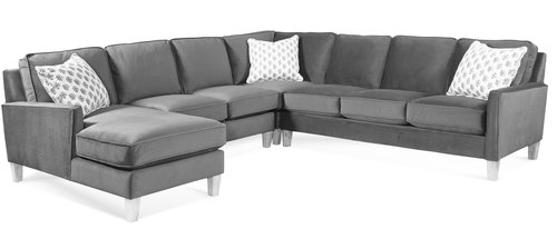 Layout I: Four Piece Sectional 64" x 113" x 110"