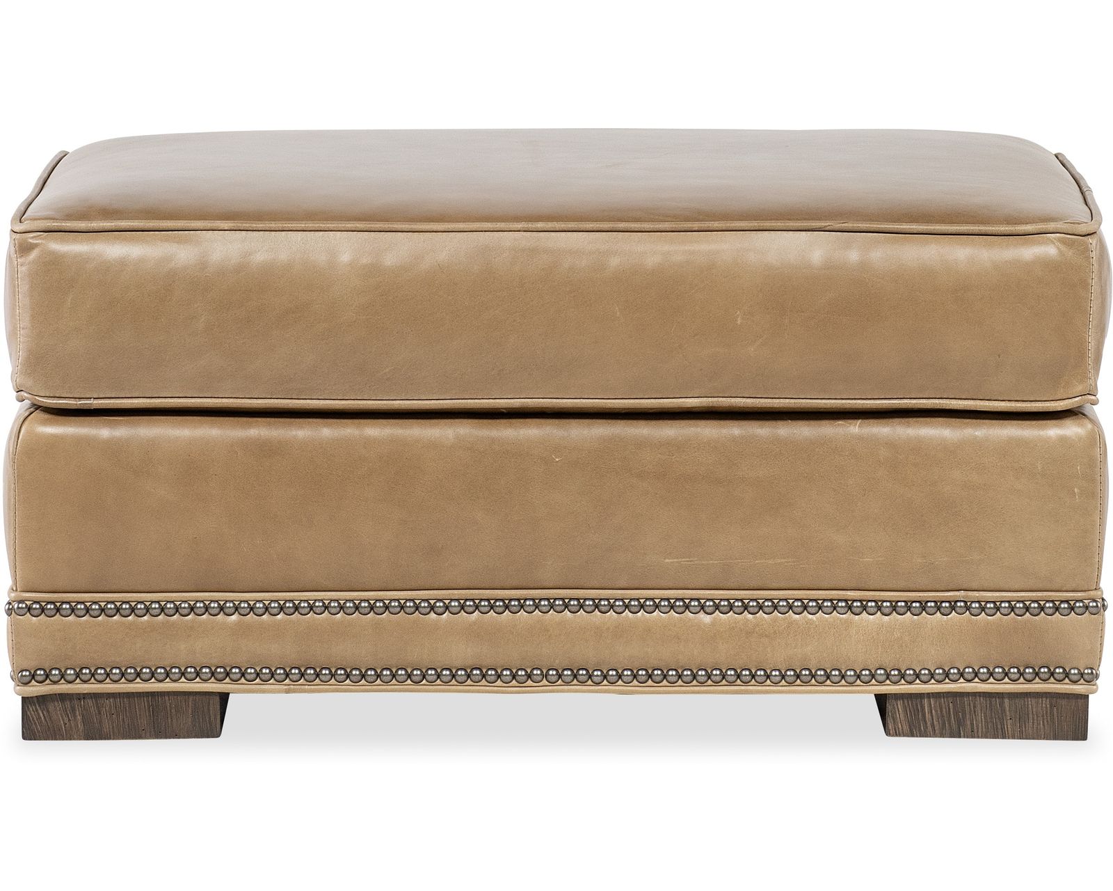 Bradington Young Ellary 663 Sofa (12 leathers) 8-Way Hand Tied - Ellary 23" x 32" Ottoman