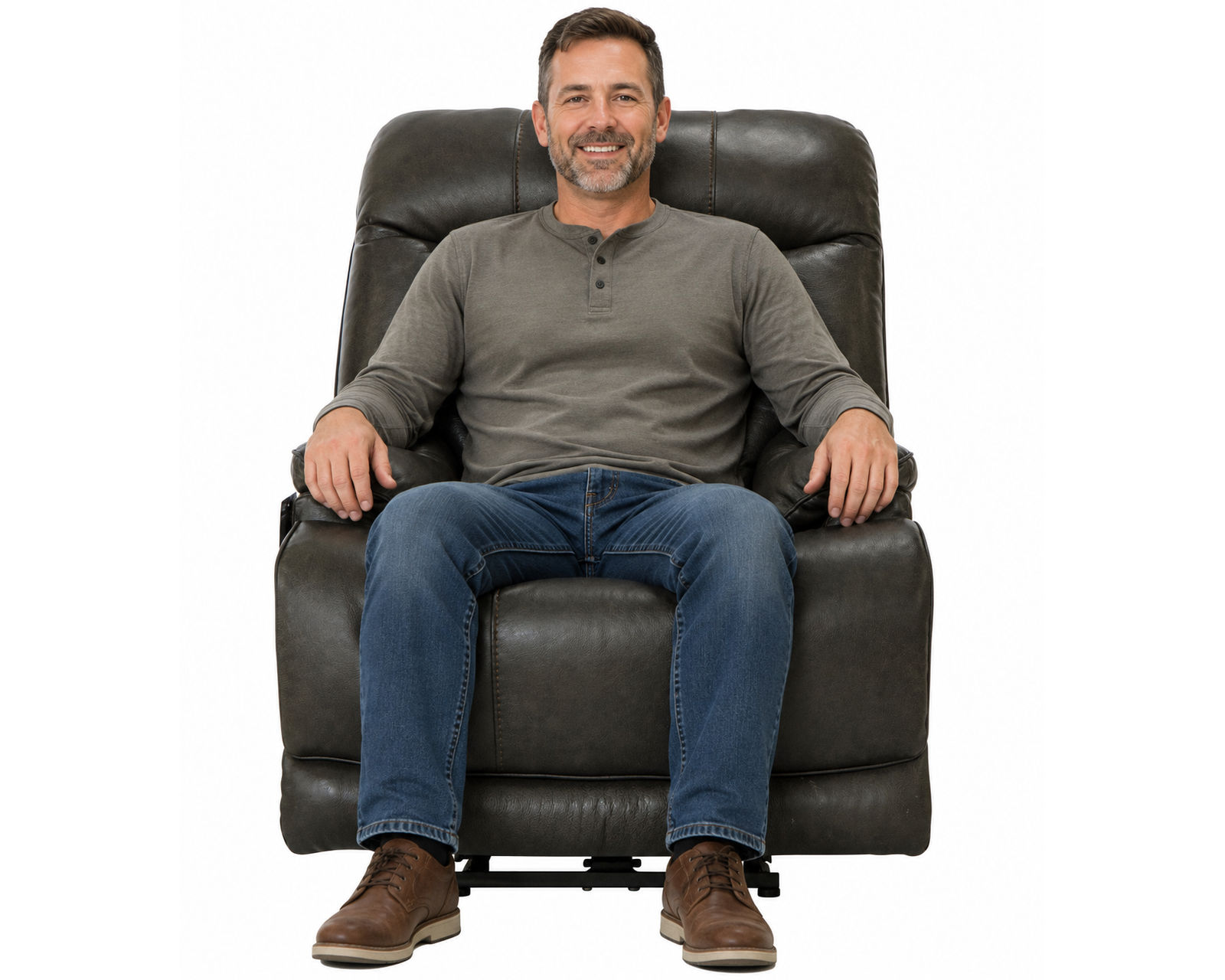 Naples Power Headrest Power Lay Flat Recliner w/Extended Ottoman - Italian Leather Luxury, Lay-Flat Relaxation & Extended Head-to-Toe Support (2 colors) - The Perfect Seat After Every Long Day.