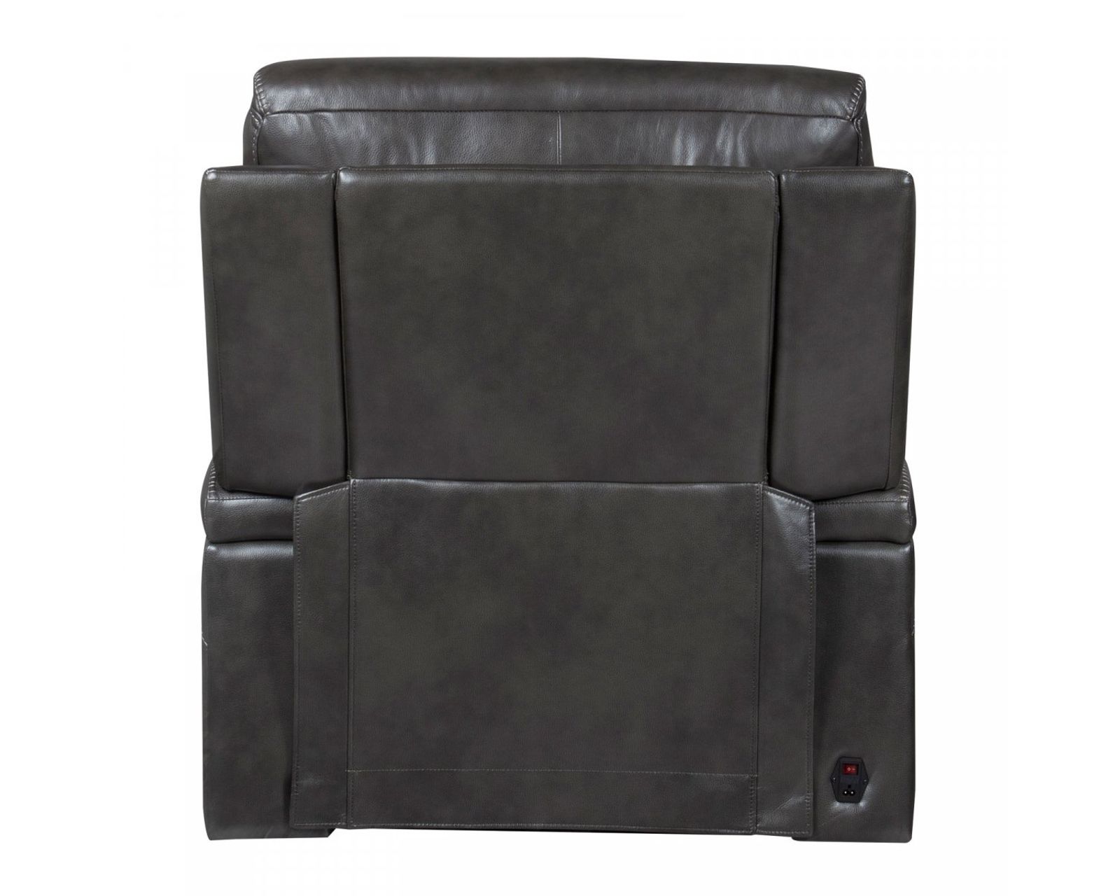 Glenwood 88" Leather Sofa w/Power Recline, Power Head Rests & Power Lumbar (Lay Flat) Steel - In stock - Glenwood Power Recliner w/Power Head Rest & Power Lumbar (Lay Flat)