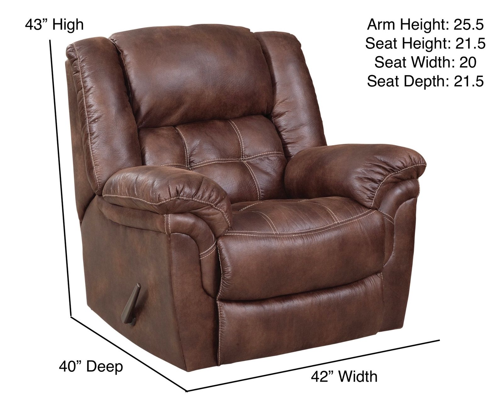 Haven 93" Reclining Sofa Espresso (In stock) - Haven Rocker Recliner