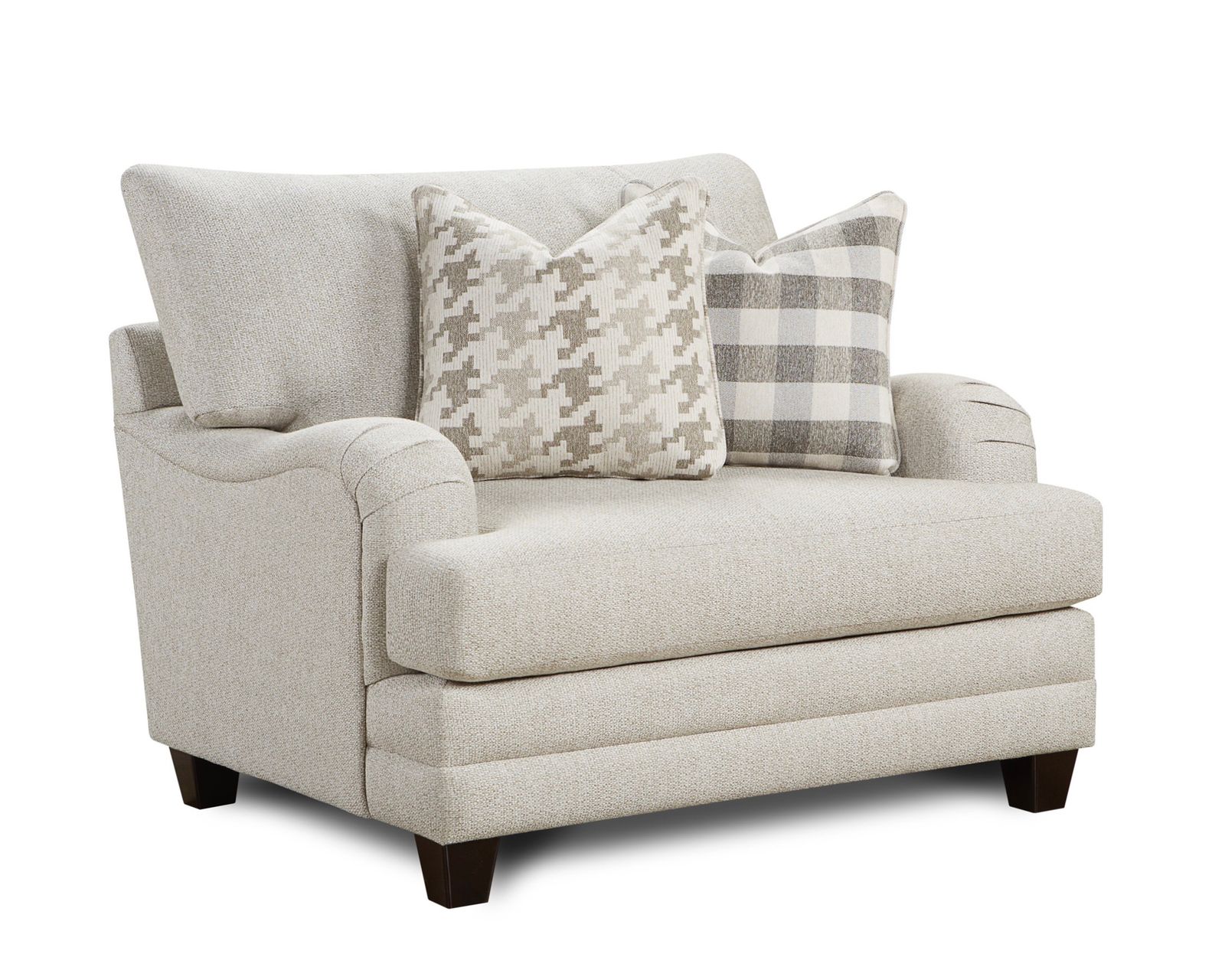 Basic Wool 94" Sofa (Includes pillows) performance fabric  - Basic Wool Chair and a Half  (includes pillows) - performance fabric