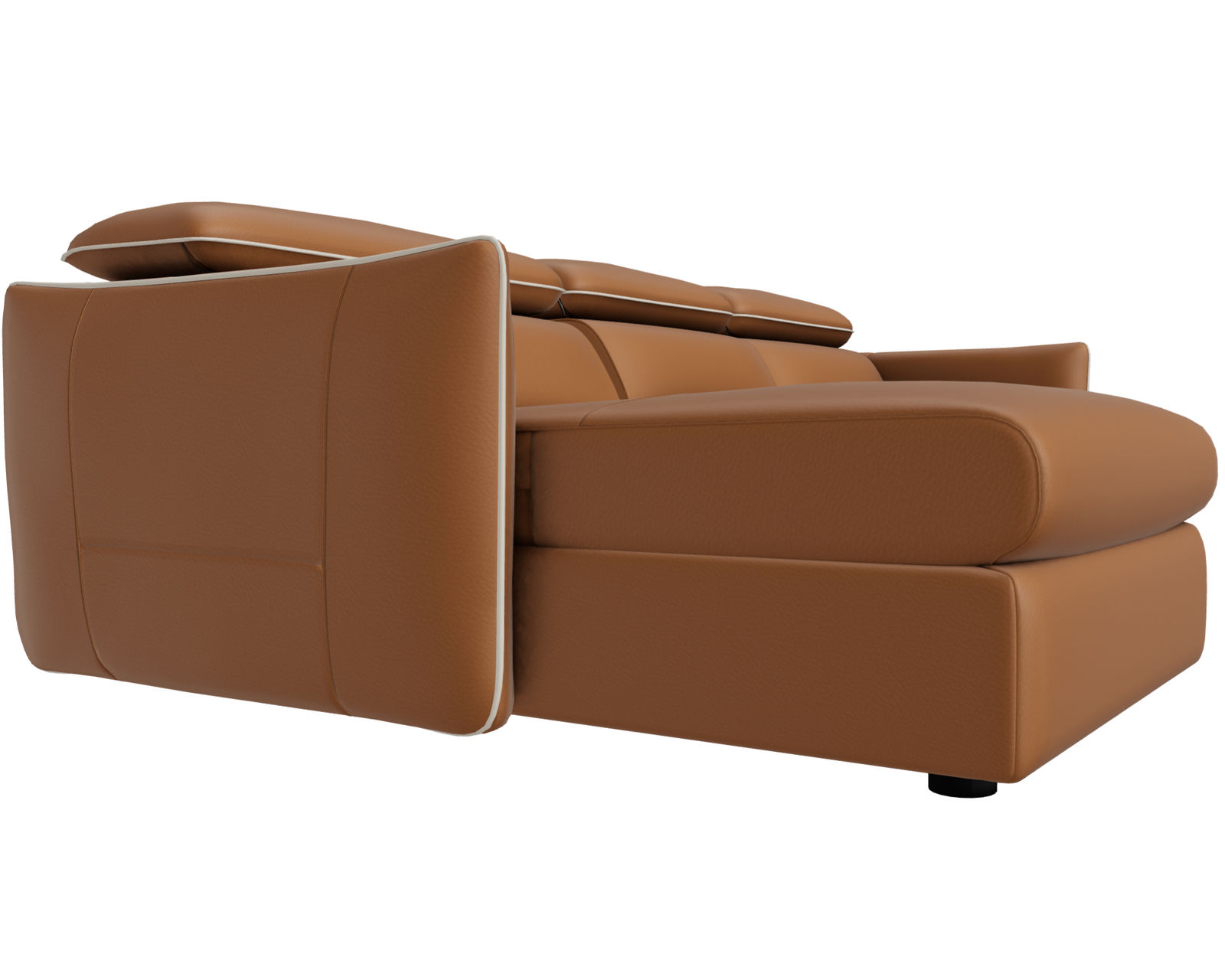 Meraviglia 108" Storage Chaise Sofa (+50 leathers) - Layout B: Meraviglia 108" Storage Chaise Sofa 67" x 108"