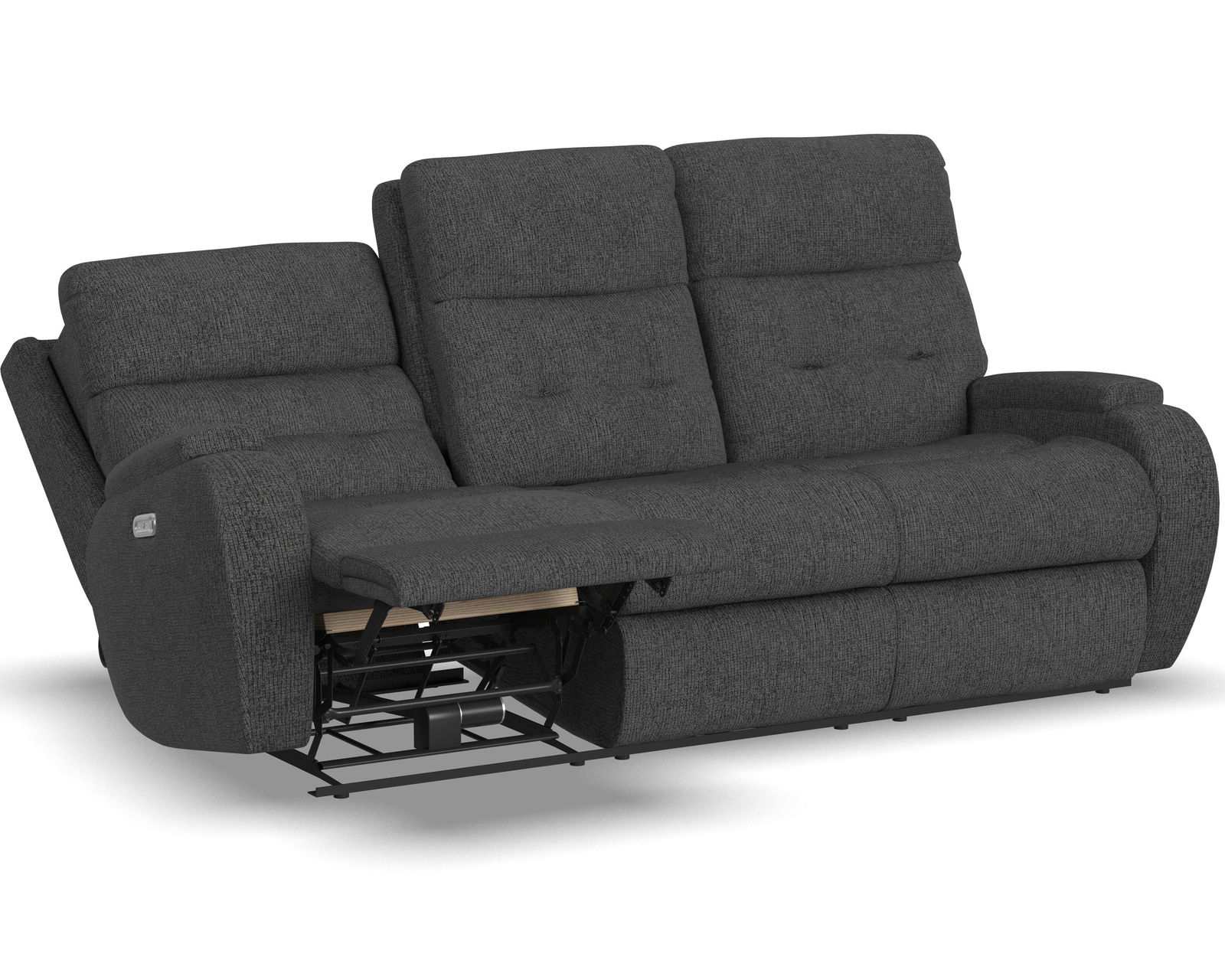 Strait Zero Gravity Power Reclining Sofa with Power Headrests (Colors Available) - A USB port is built into the power control for convenient charging