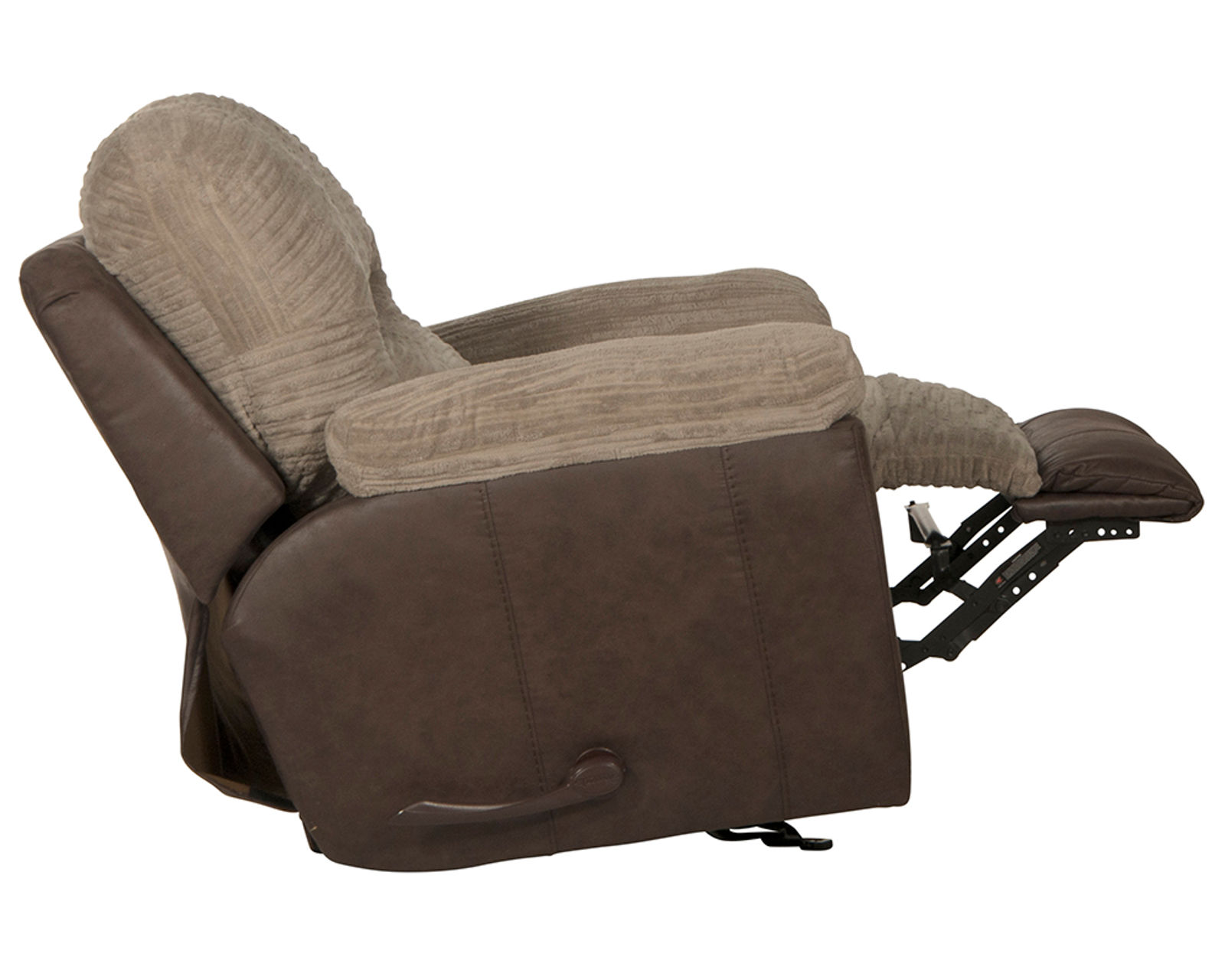 McMahon 96" Sofa with Drop Down Table (two tone polyester fabric)