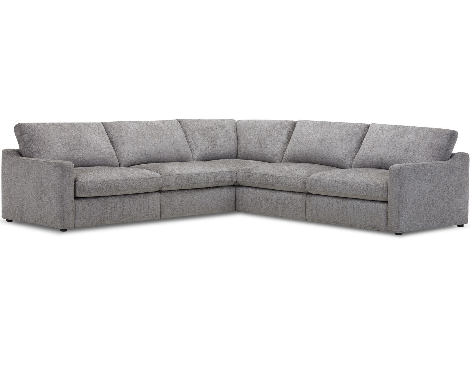 Surrender Stationary Modern Sectional (In stock - Fast shipping) - Layout A:  Five Piece Sectional 123.5" x 123.5"