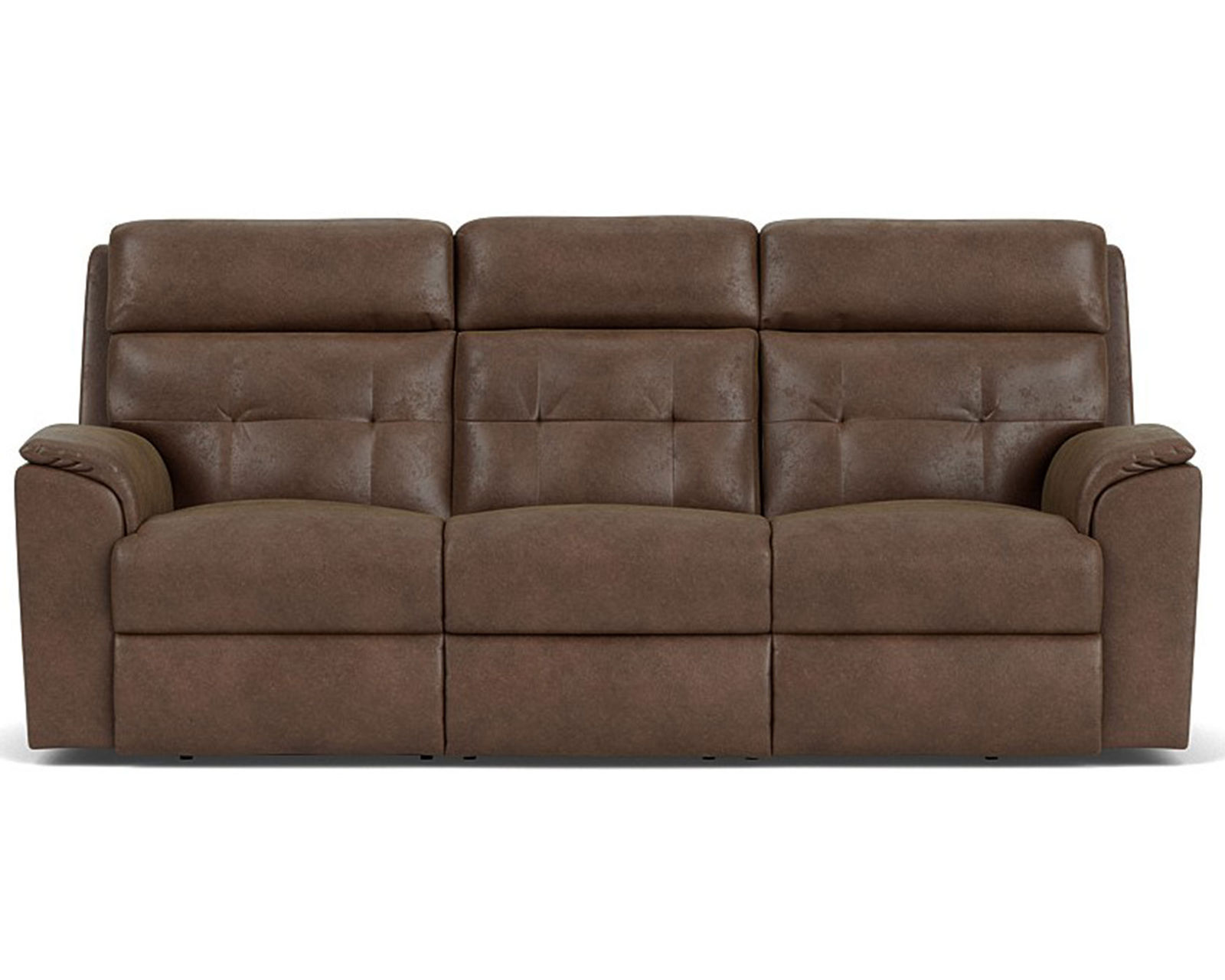 Mason 91" Reclining Sofa (Colors Available) - Biscuit-tufted back cushions the lower back
