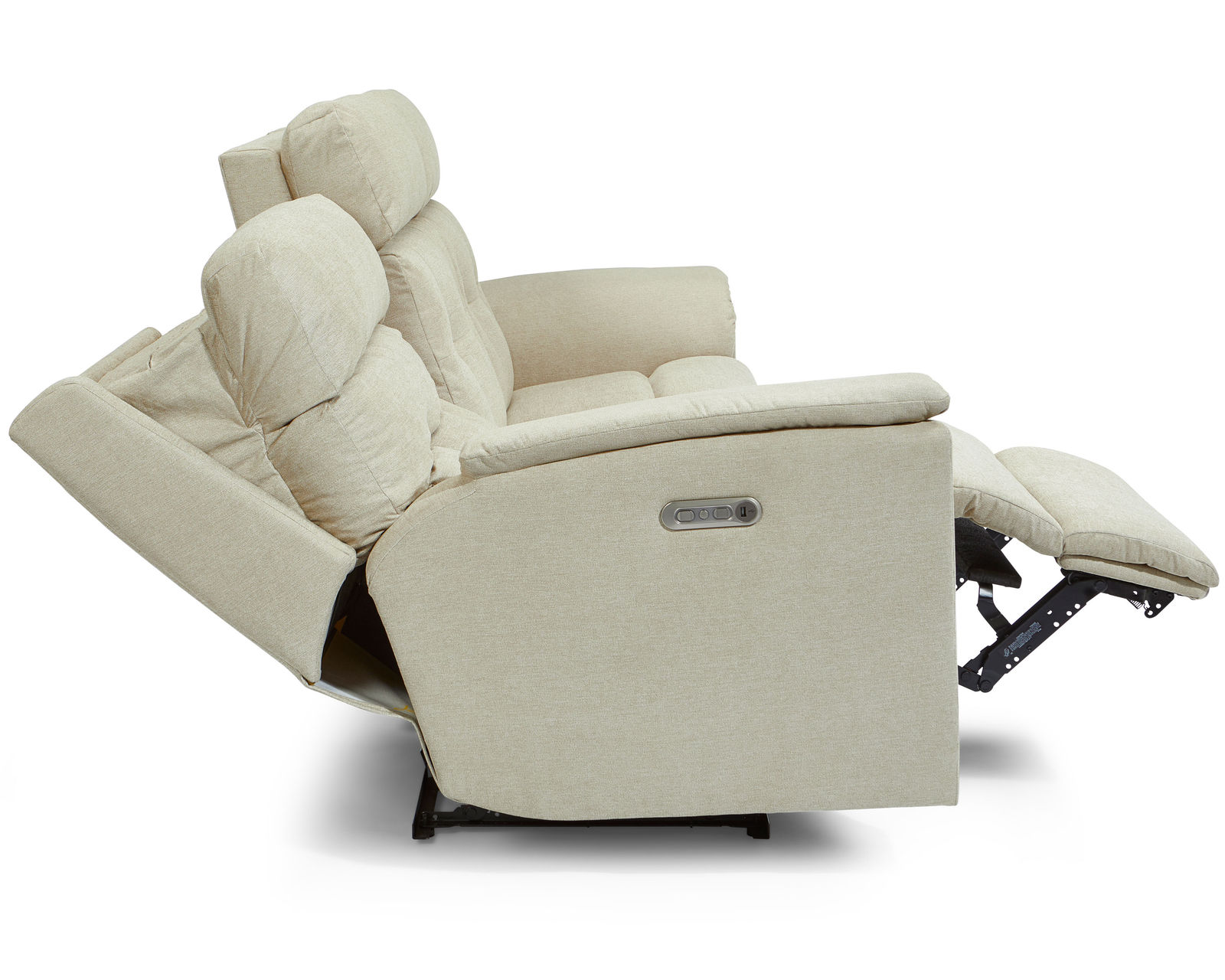 Mason 91" Reclining Sofa (Colors Available) - Footrest easily lowers when you apply pressure in a downward motion