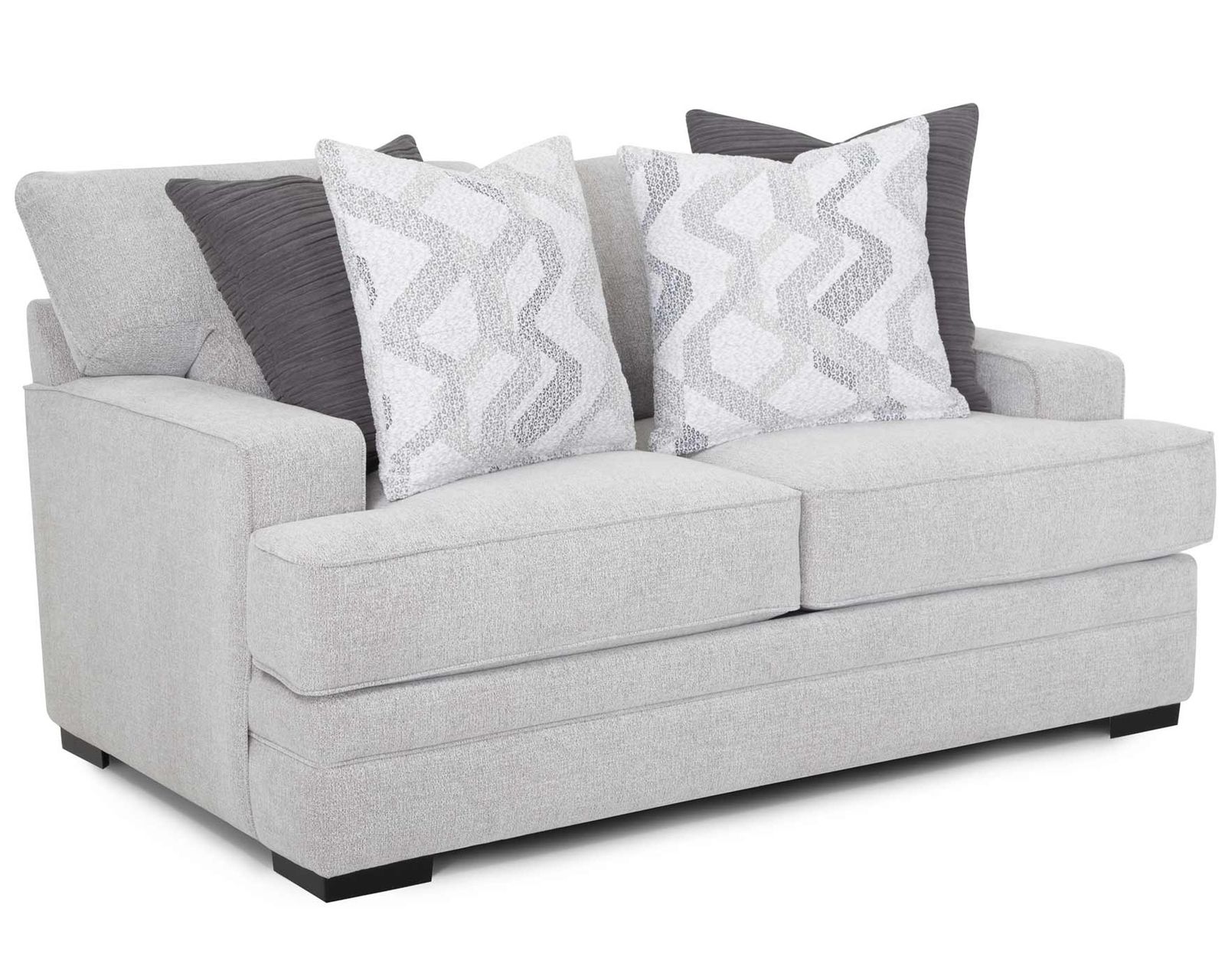 Stella 101.5" Extra Wide Sofa (Designer Style. Extra-Wide Comfort. Made for Everyday Living) - Shown in a Luxurious Polyester Fabric Called Pepper