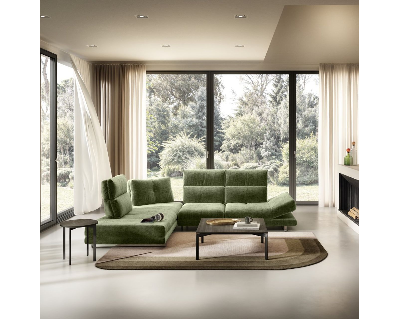 Roma X257 Sectional - adjustable seat depth (+50 leathers)