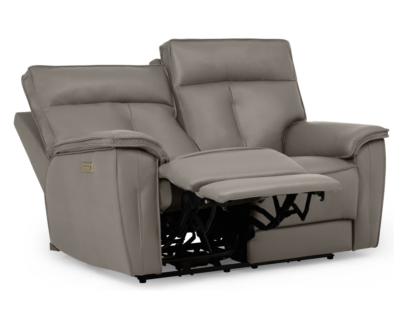 Oakley 41187 Power Headrest Power Reclining Sofa (86") +100 leathers - Oakley 63" Power Headrest Power Reclining Loveseat