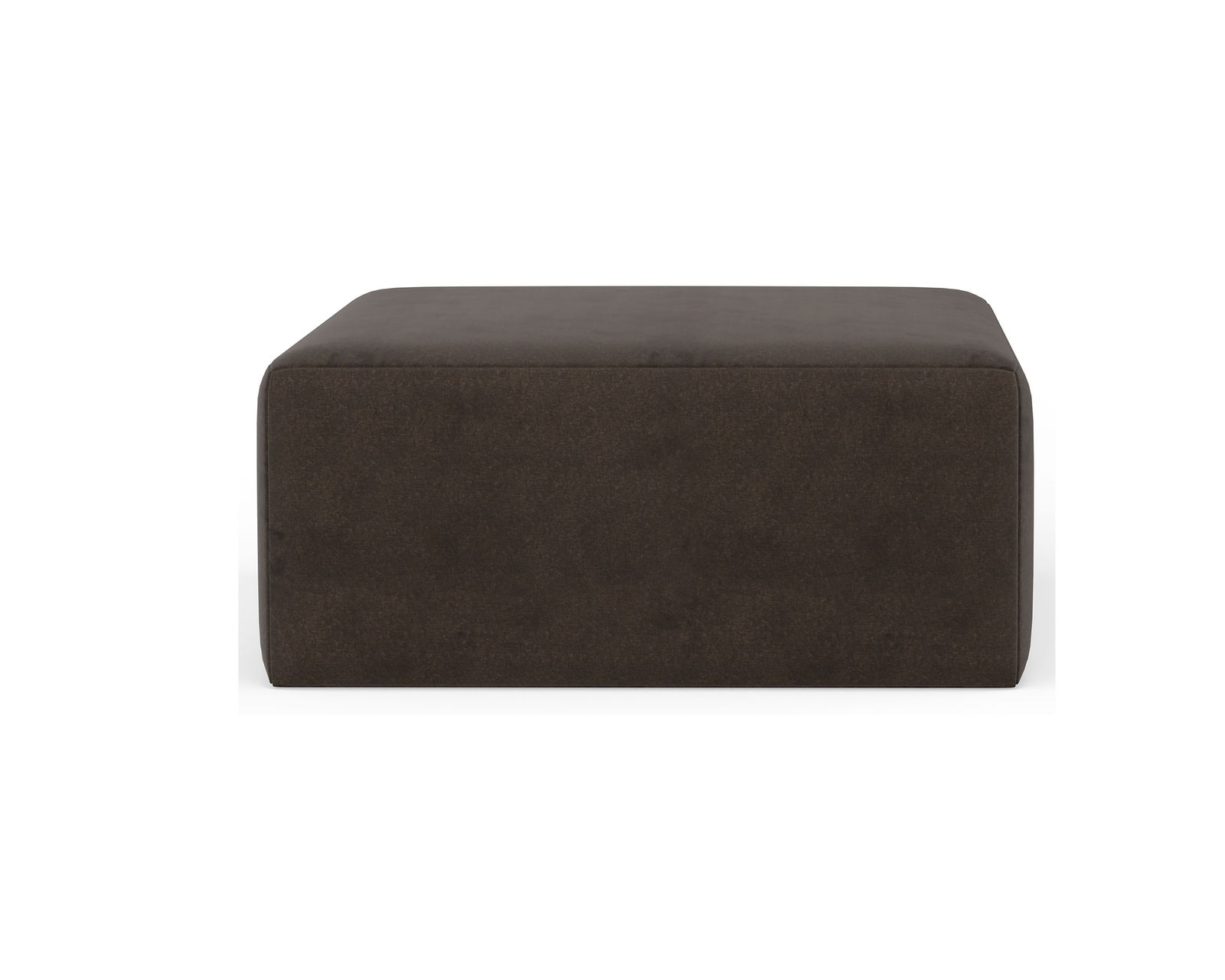 Eagan Stationary 95" Sofa (+3 colors) includes pillows - Eagan Square Cocktail Ottoman in Chocolate