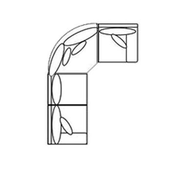 Layout L: Three Piece Sectional 101" x 78"