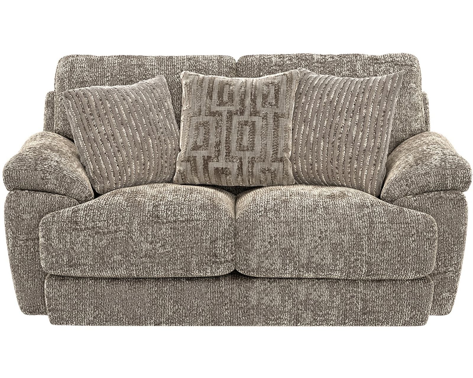 Jaden 93" Sofa (2 colors) includes pillows - 	Jaden 74" Loveseat Shown in Fabric Steel