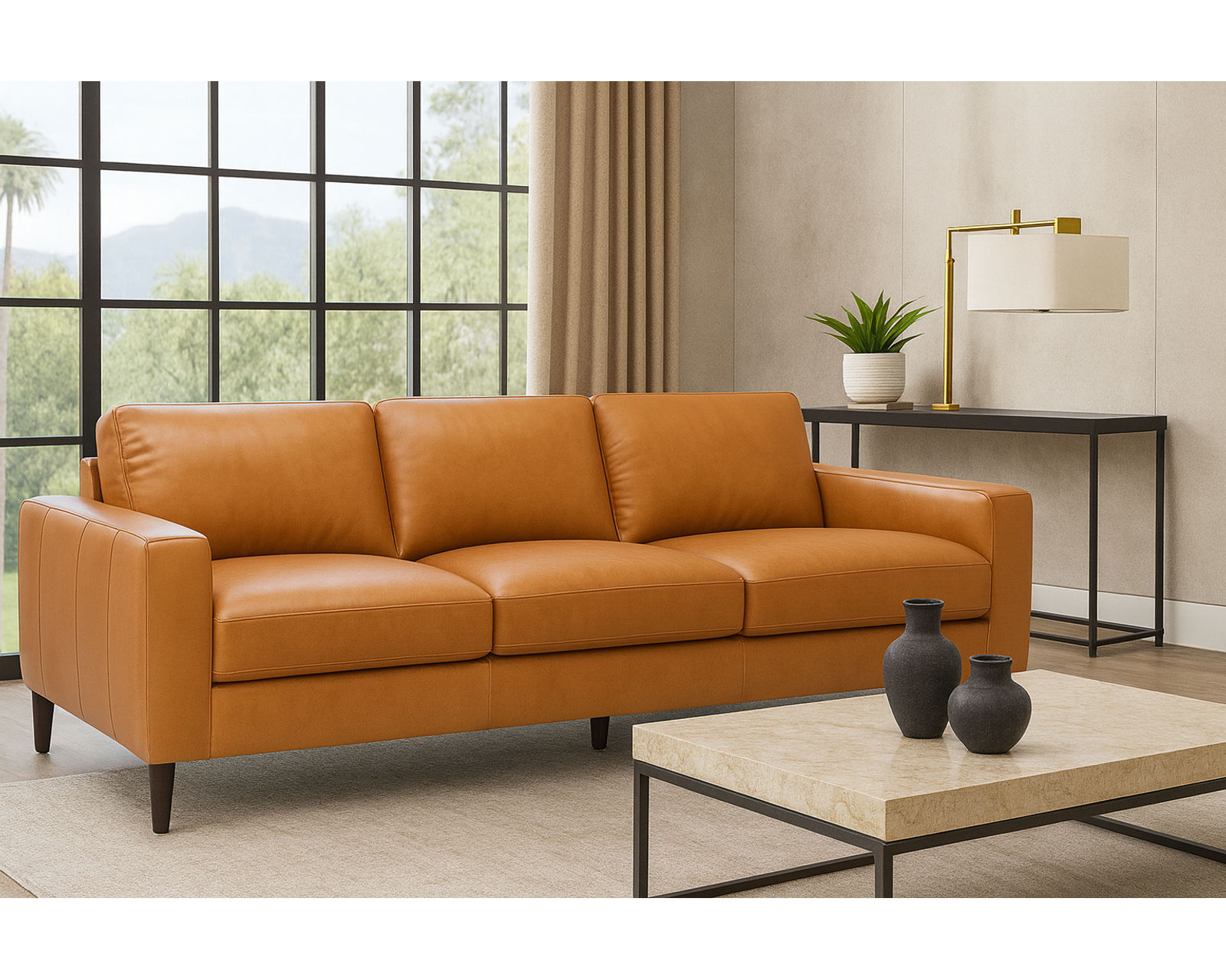 Atticus 77325 Sofa (79" or 94") +100 leathers - Atticus 94" Sofa