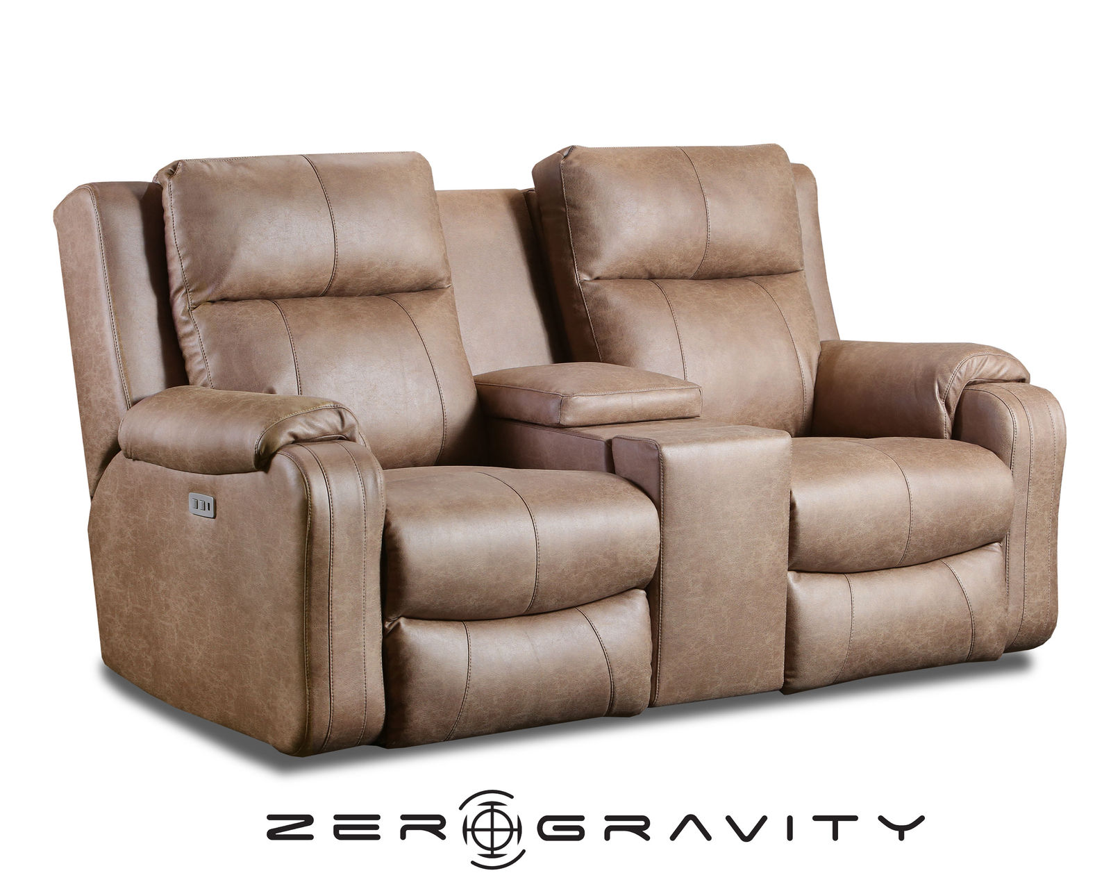 Contour 83" Zero Gravity Power Reclining Sofa (+150 fabrics and leathers) - Contour Zero Gravity Power Headrest Power Reclining Console Loveseat