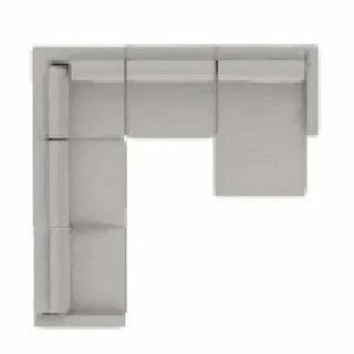 Layout D:  Three Piece Sectional 94" x 97" x 57"