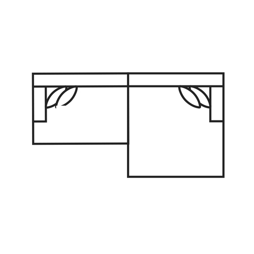 Layout B: Two Piece Sectional 102.5" x 64"