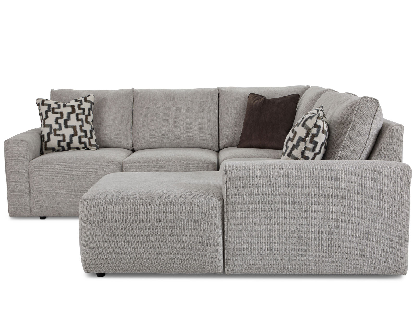 Dawson Stationary Sectional (+100 fabrics) - Layout B: Five Piece Sectional 99" x 98" x 68"