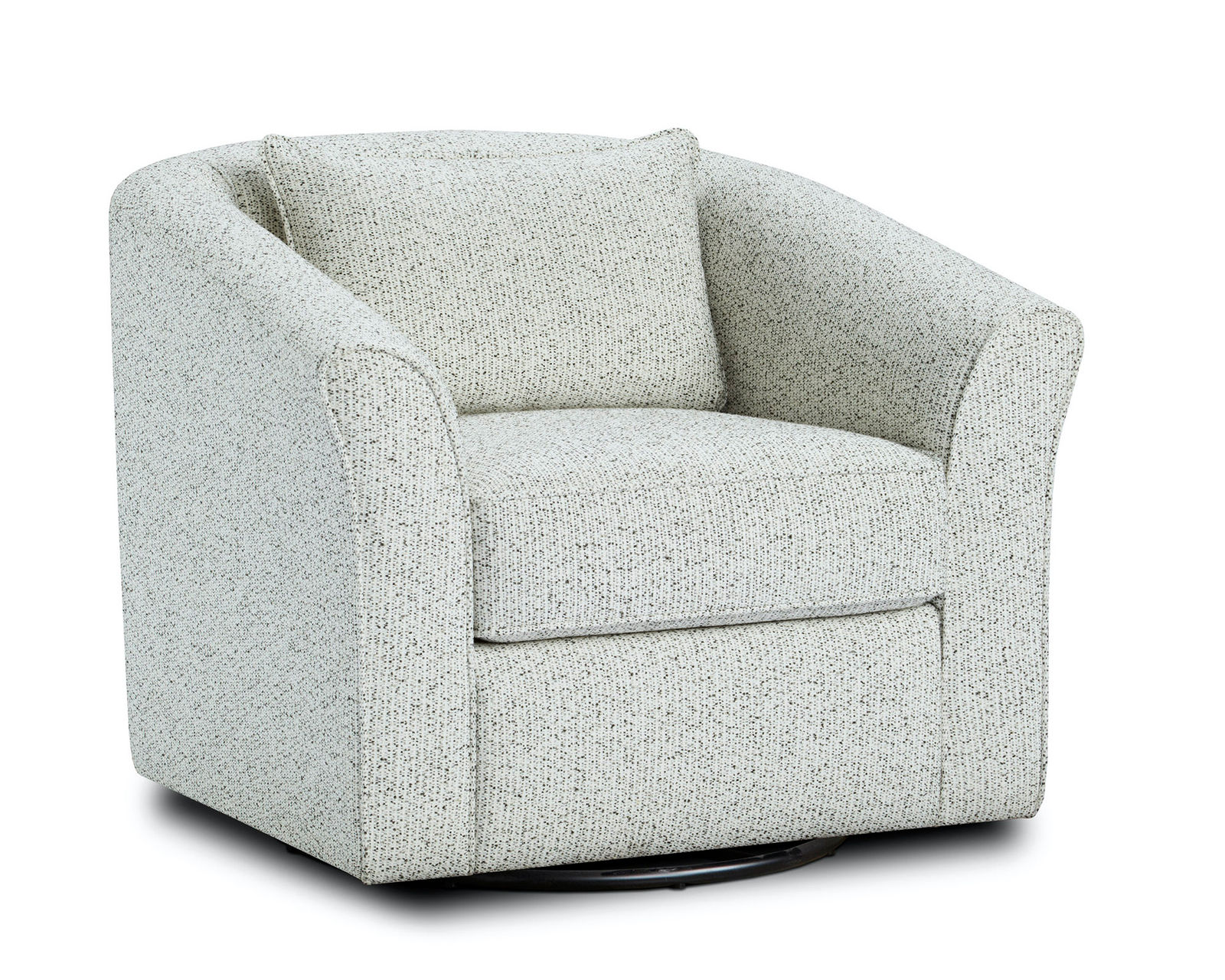 Winston Salt 87" Sofa 17-00 (Performance fabric) - Chit Chat Domino Swivel Chair - 53-02S (Performance fabric)
