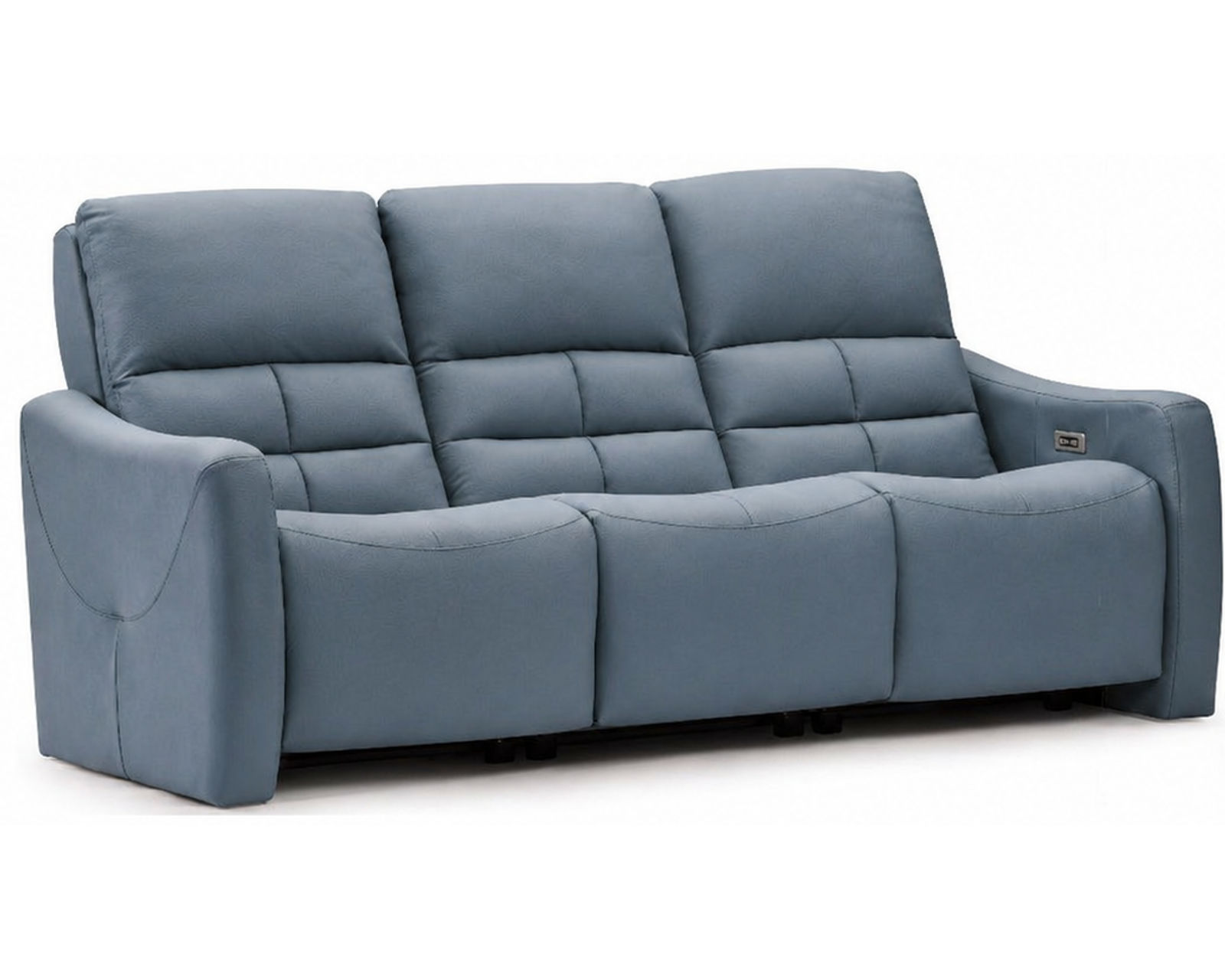 Asher Dual Power Reclining Sofa — Available in Standard & Wide Cushions, 140+ Leather Options, and 75", 79", or 97" Widths