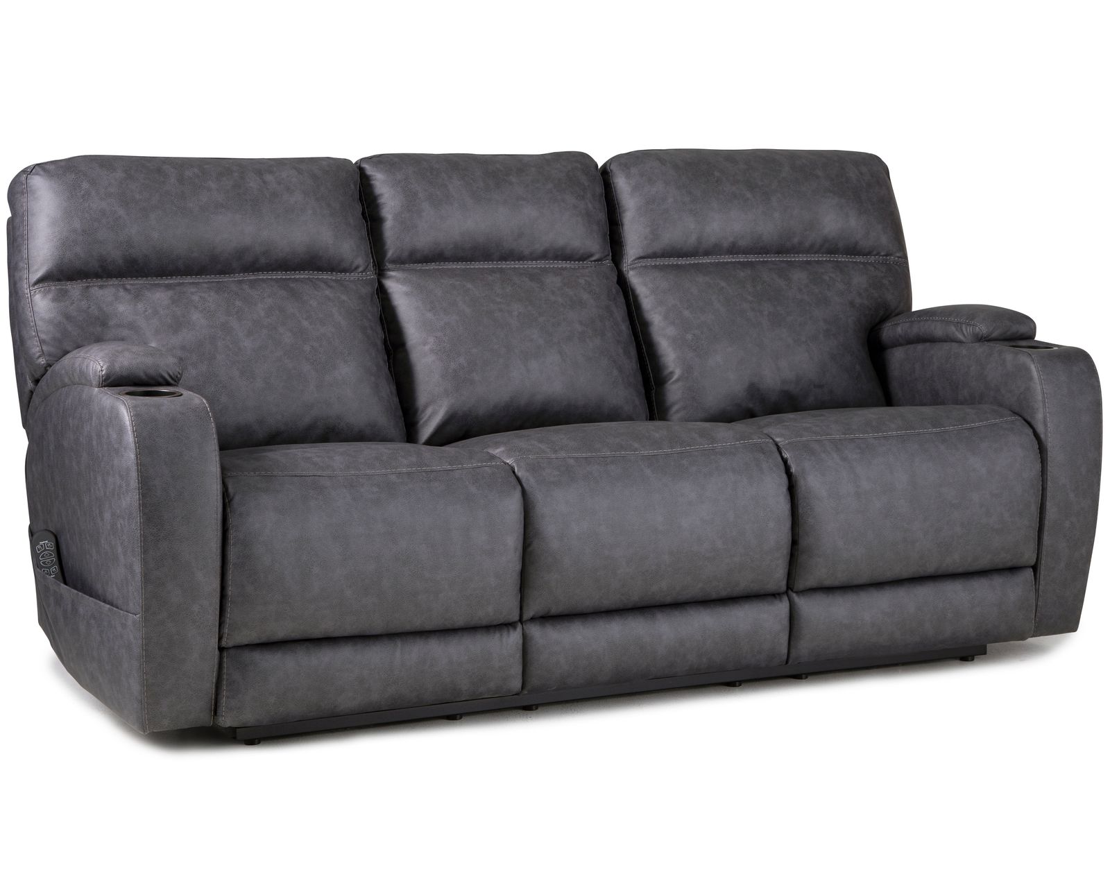 Jett 84" Triple Power Reclining Sofa Grey (In stock)