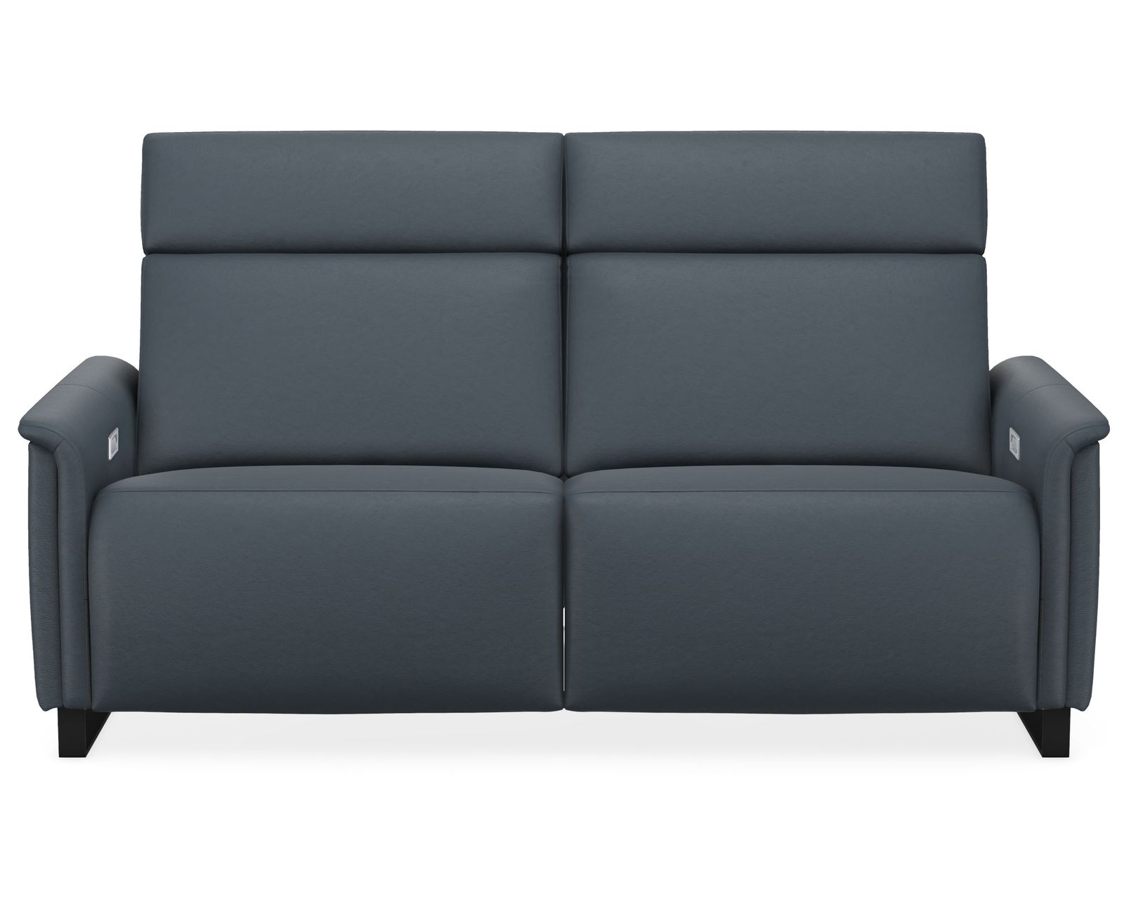 Felix Dual Power Reclining Sofa — Available in Standard & Wide Cushions, 140+ Leather Options, and 76", 80", or 108" Widths - 	Felix 76" Power Headrest Power Reclining Sofa (Wide Seat, 2 Cushions)