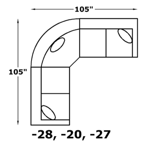 Layout K: 105" x 105"