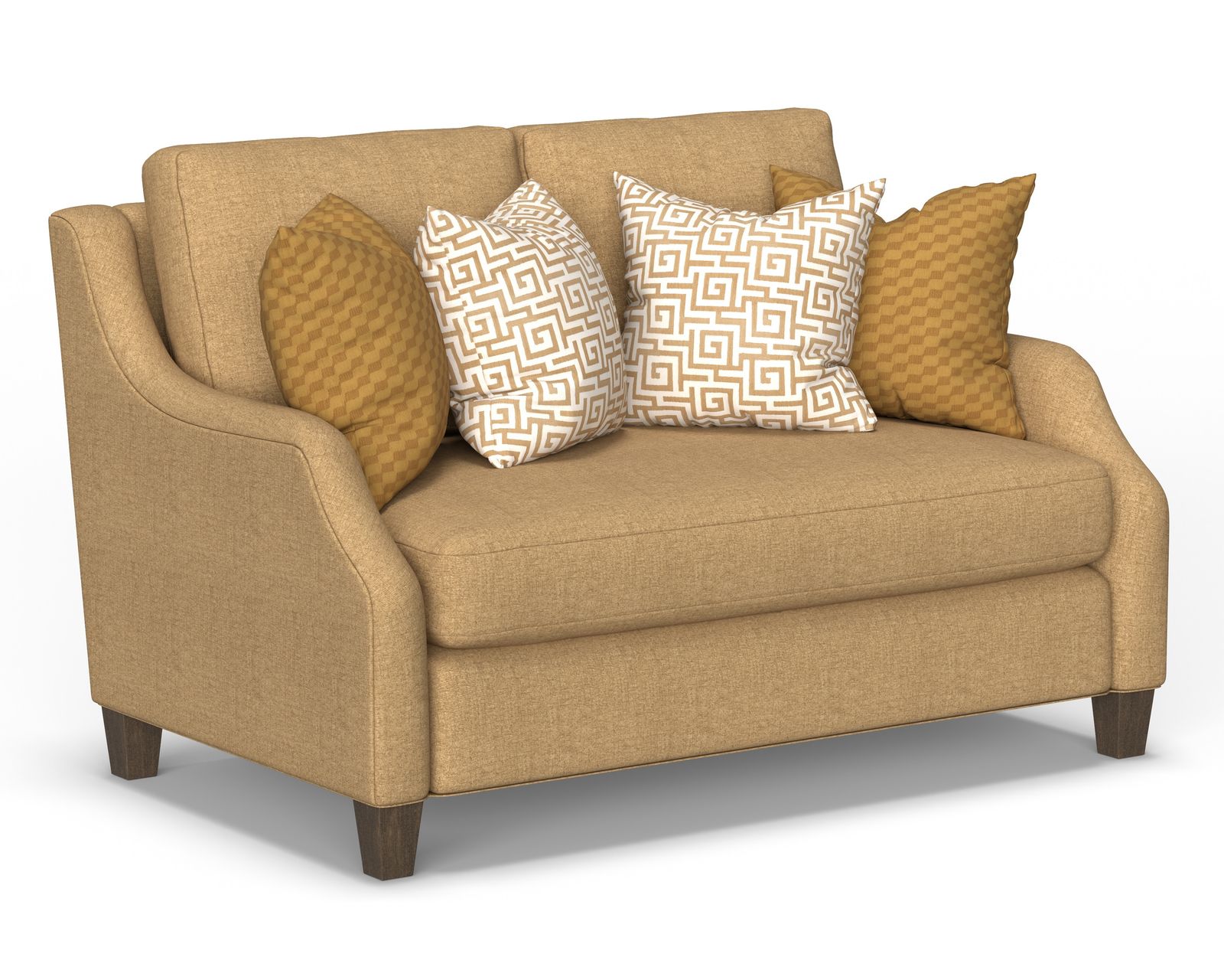 Gianna 7823 Bench Seat Sofa (86") +100 fabrics - Gianna 60" Bench Seat Loveseat (One Cushion)