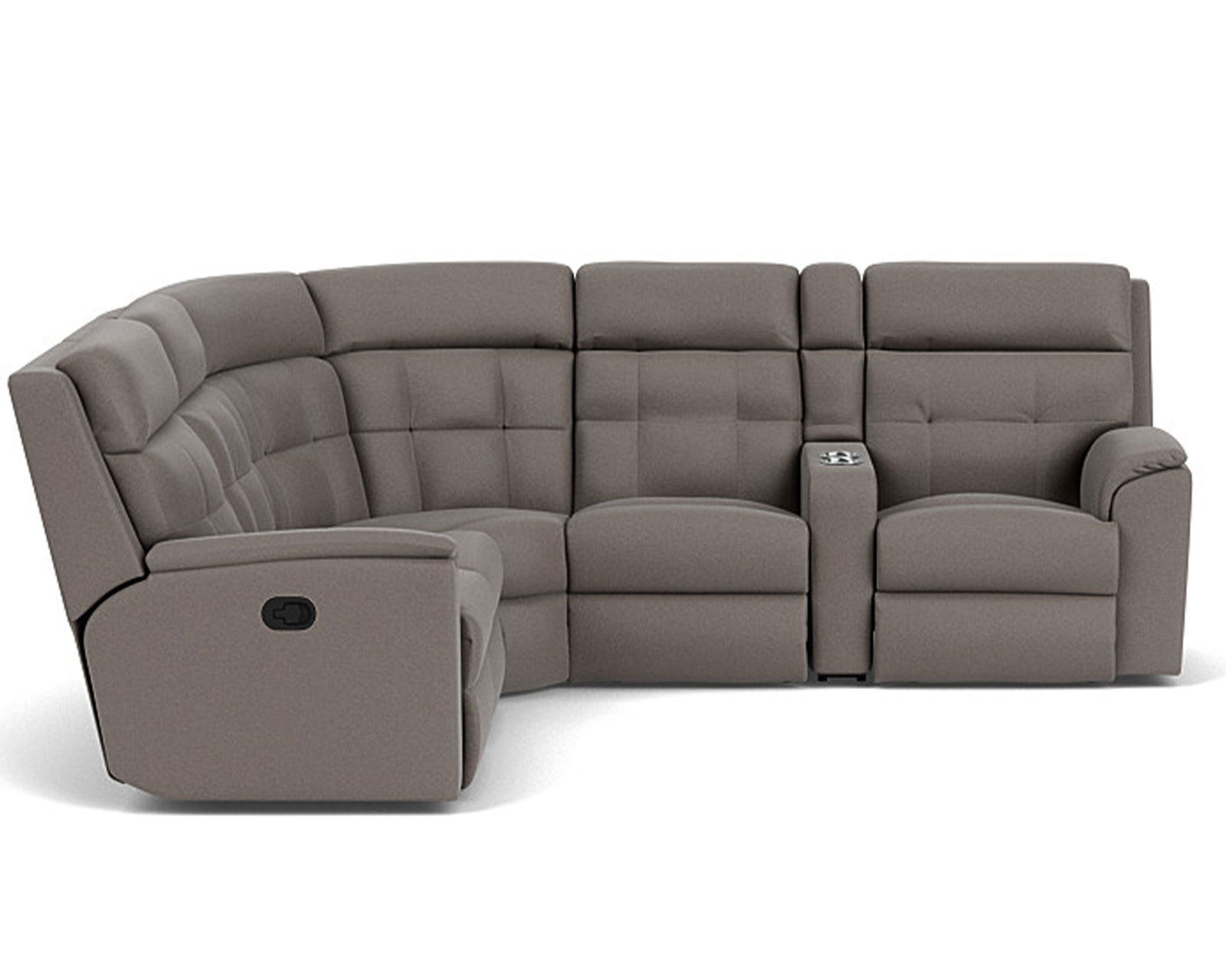 Mason Reclining Sectional (Colors Available) - Sectional Layout H:  Get comfortable and enjoy the game with the Mason Reclining Sectional.