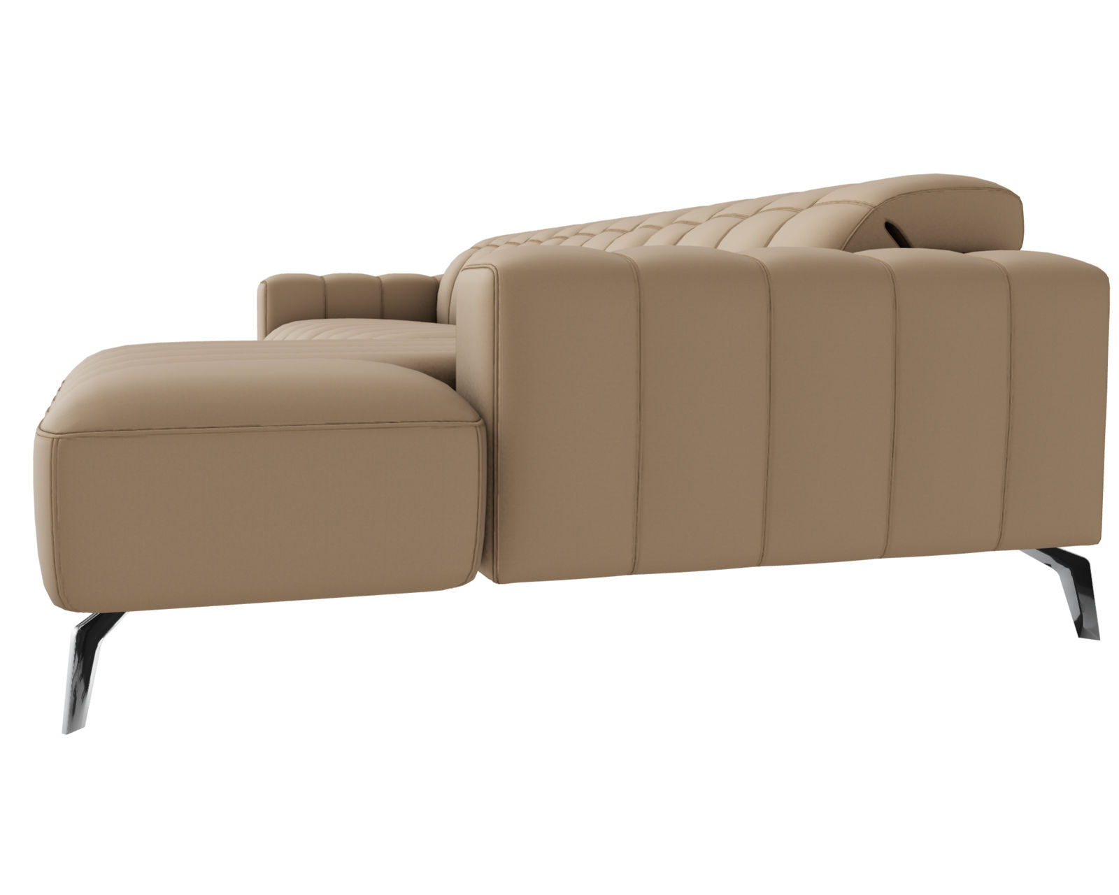 Portento C142 Stationary Sectional (+50 leathers) - Layout C: Four Piece Sectional 117" x 97"
