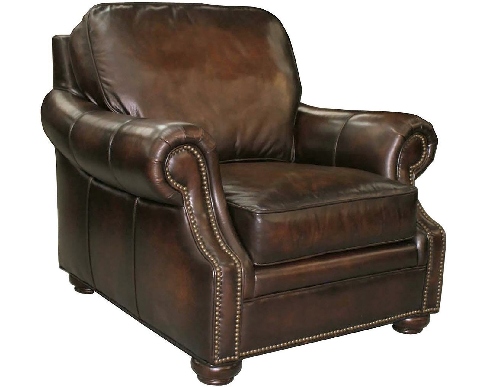 Montgomery Stationary Leather Sofa (83") In stock