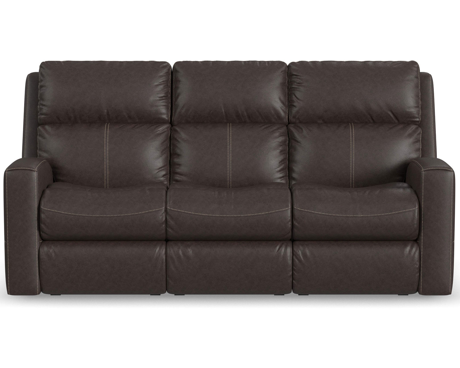 Score Zero Gravity Leather Power Reclining Sofa with Power Headrests and Lumbar (Colors Available)