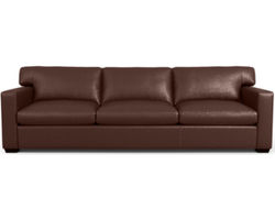 Madison Track Arm Grande 109" Leather Sofa (In Stock)