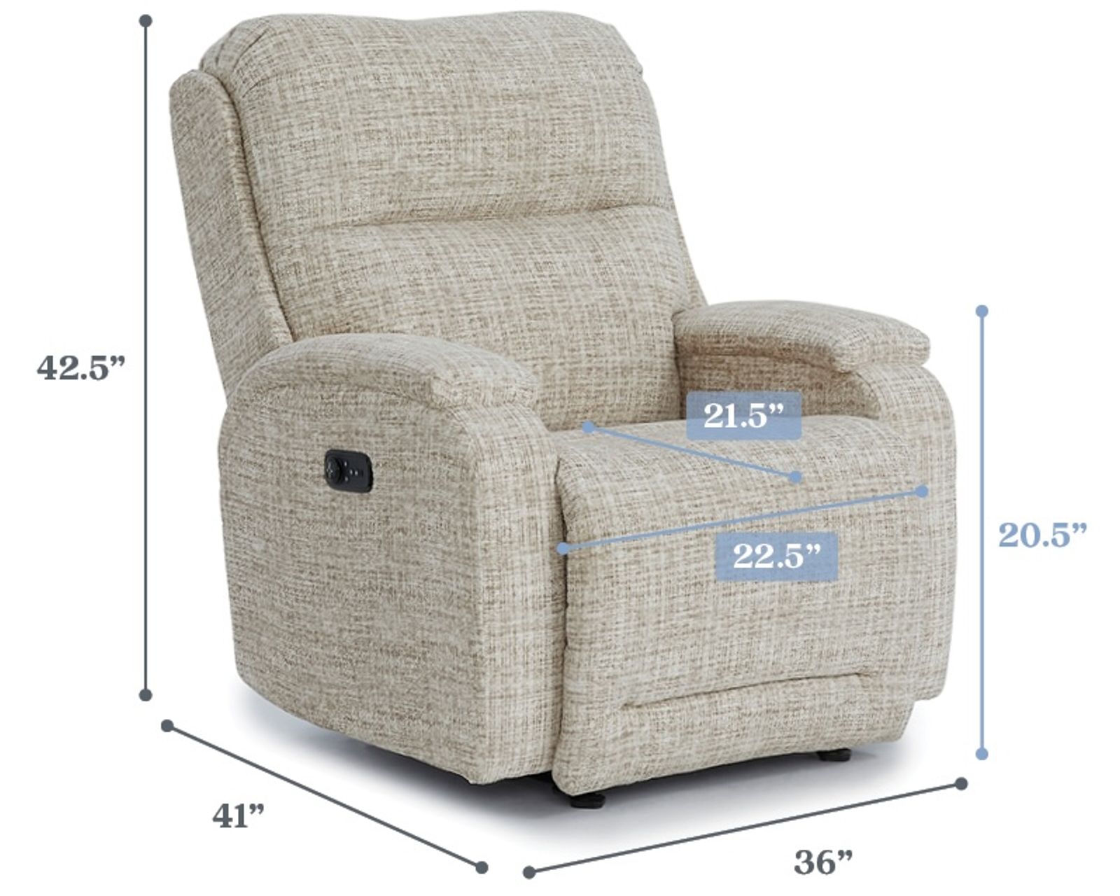 🌙 Maverly Nursery Swivel Glider Recliner with Heat & Massage (+90 performance fabrics) - Thoughtfully Proportioned for Relaxation
