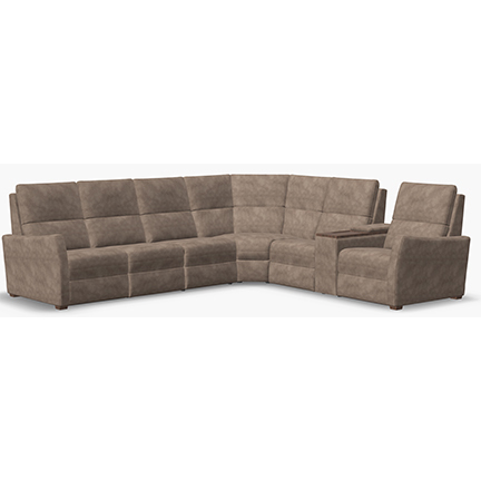 Layout E: Four Piece Reclining Sectional (2 recliners) 123" x 111"