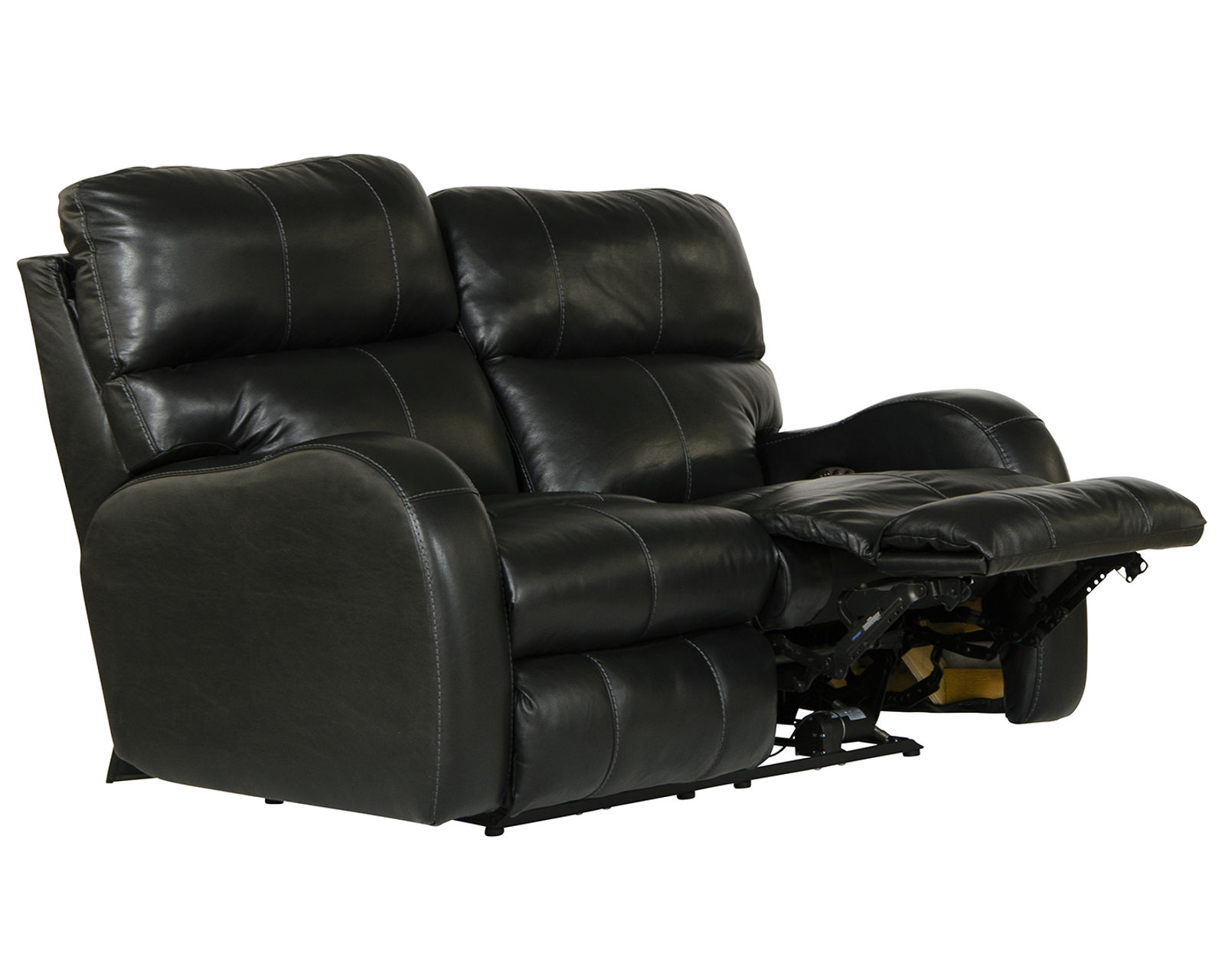 Angelo 83" Lay Flat Power Headrest Power Reclining Leather Sofa (two colors) - Deep Comfort. Lasting Support.