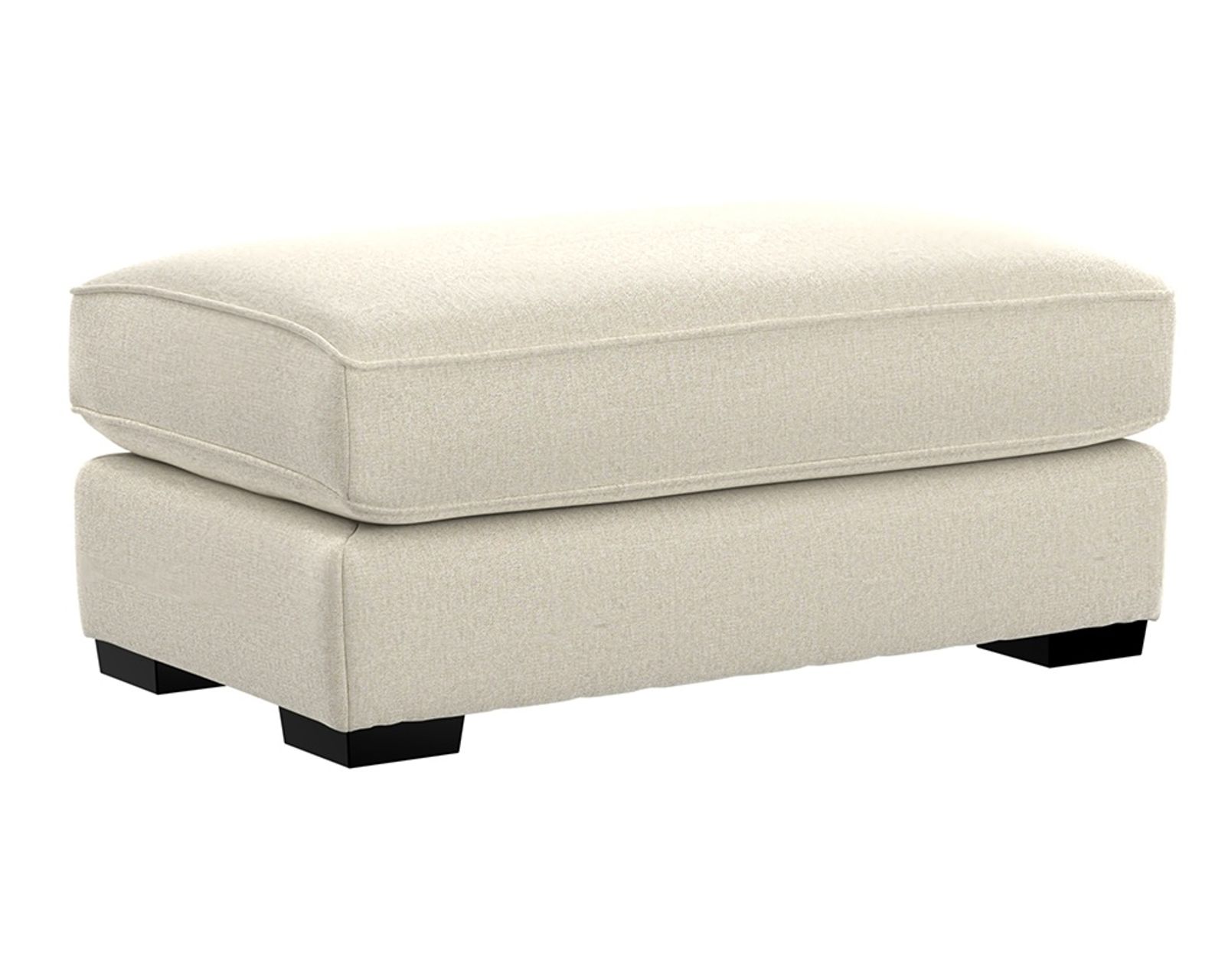 Alden 96" Oversized Sofa (2 colors) includes pillows - Alden 26" x 45" Ottoman in Fabric Linen