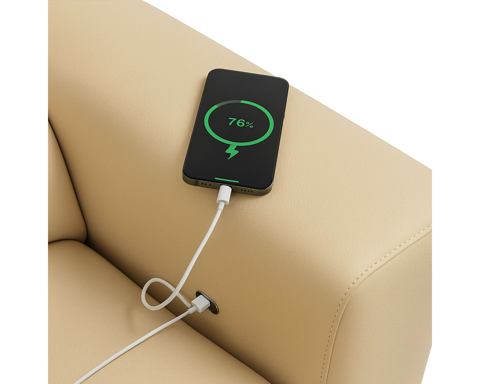 Tabor 44003 Power Headrest Power Reclining Chaise Sectional (+100 leathers)
