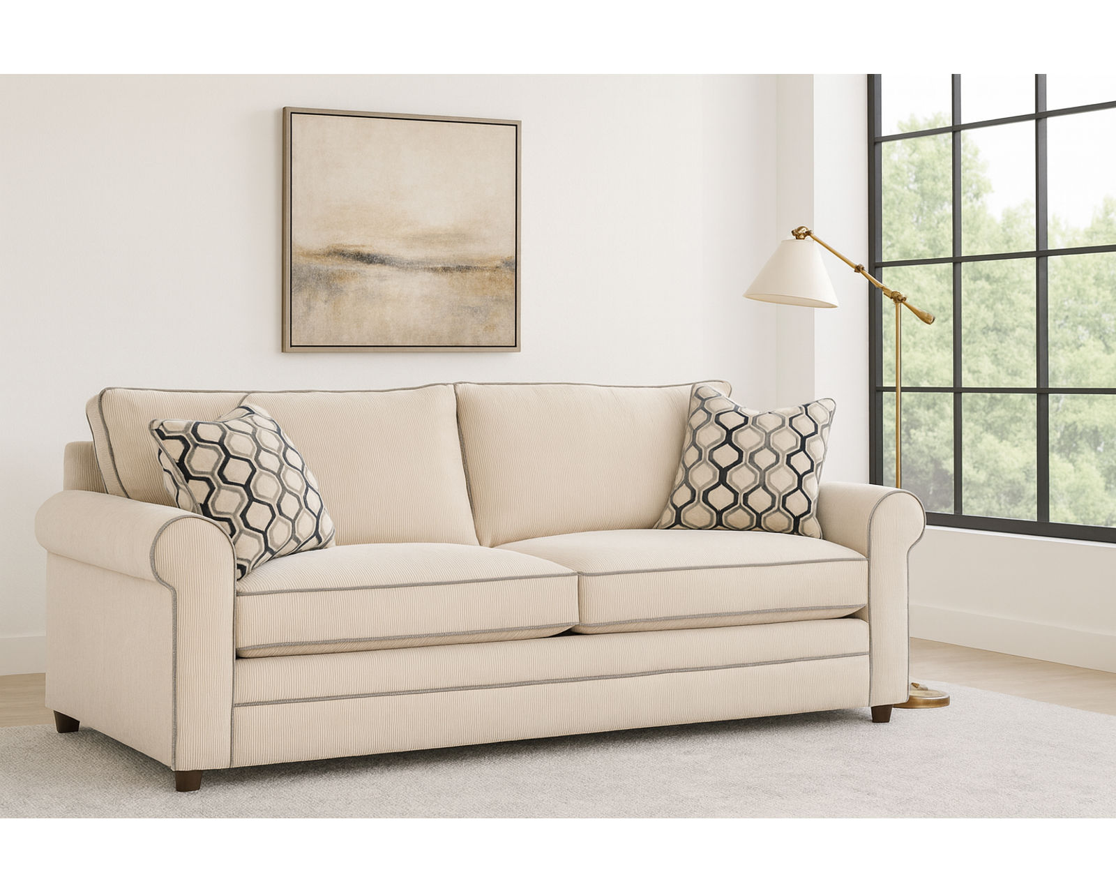 Edgeworth 86" Sofa (+69 fabrics) - Edgeworth 86" Sofa (Two cushion)