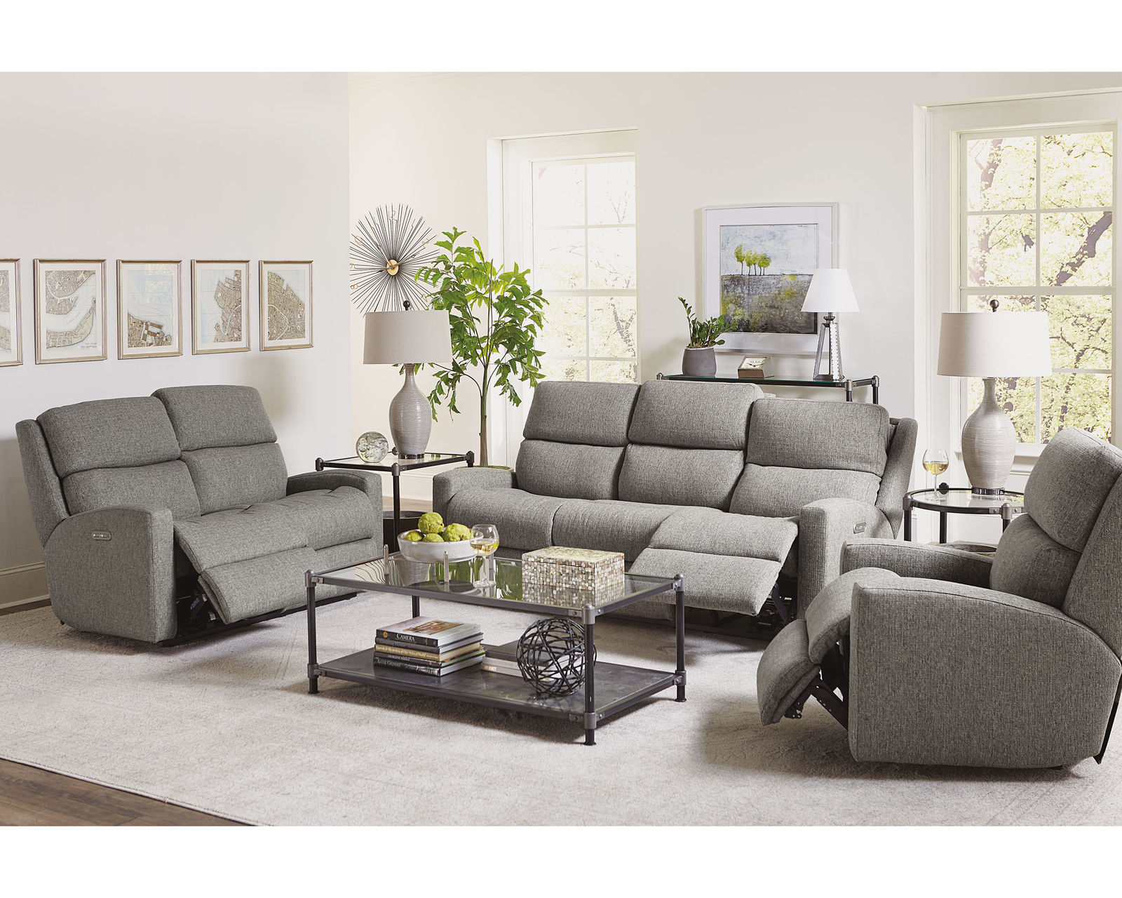 Catalina 84" Reclining Sofa (Colors Available)